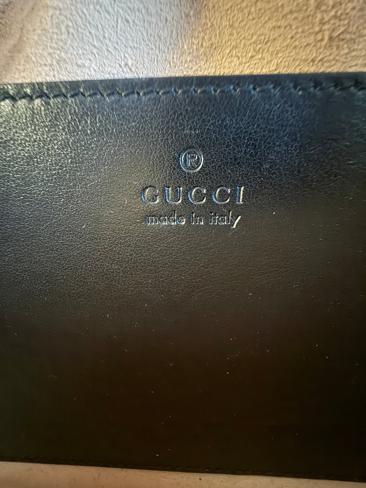 Gucci Black & Gold Small Marmont Camera Bag
