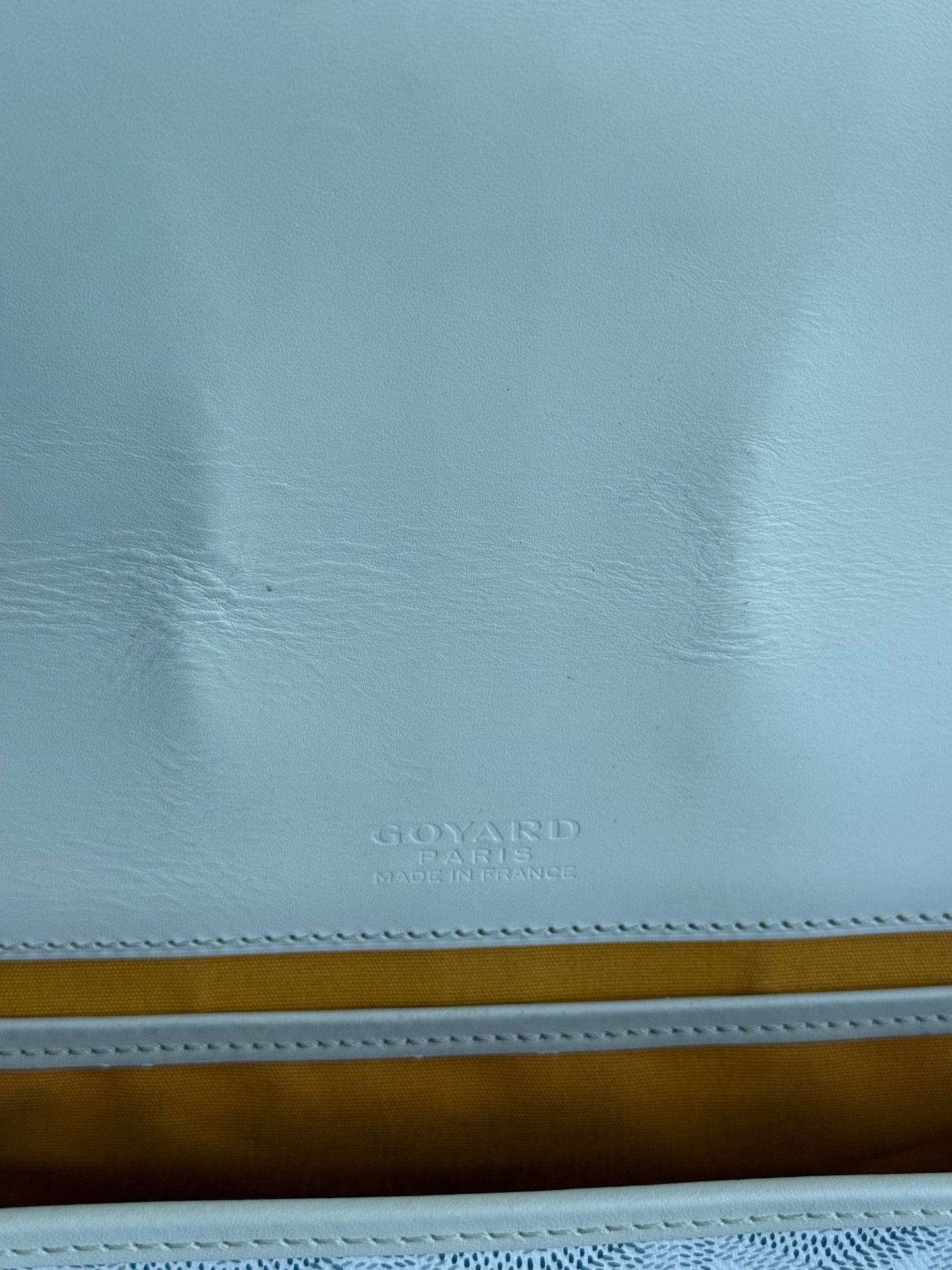 Goyard White Belvedere MM Messenger Bag