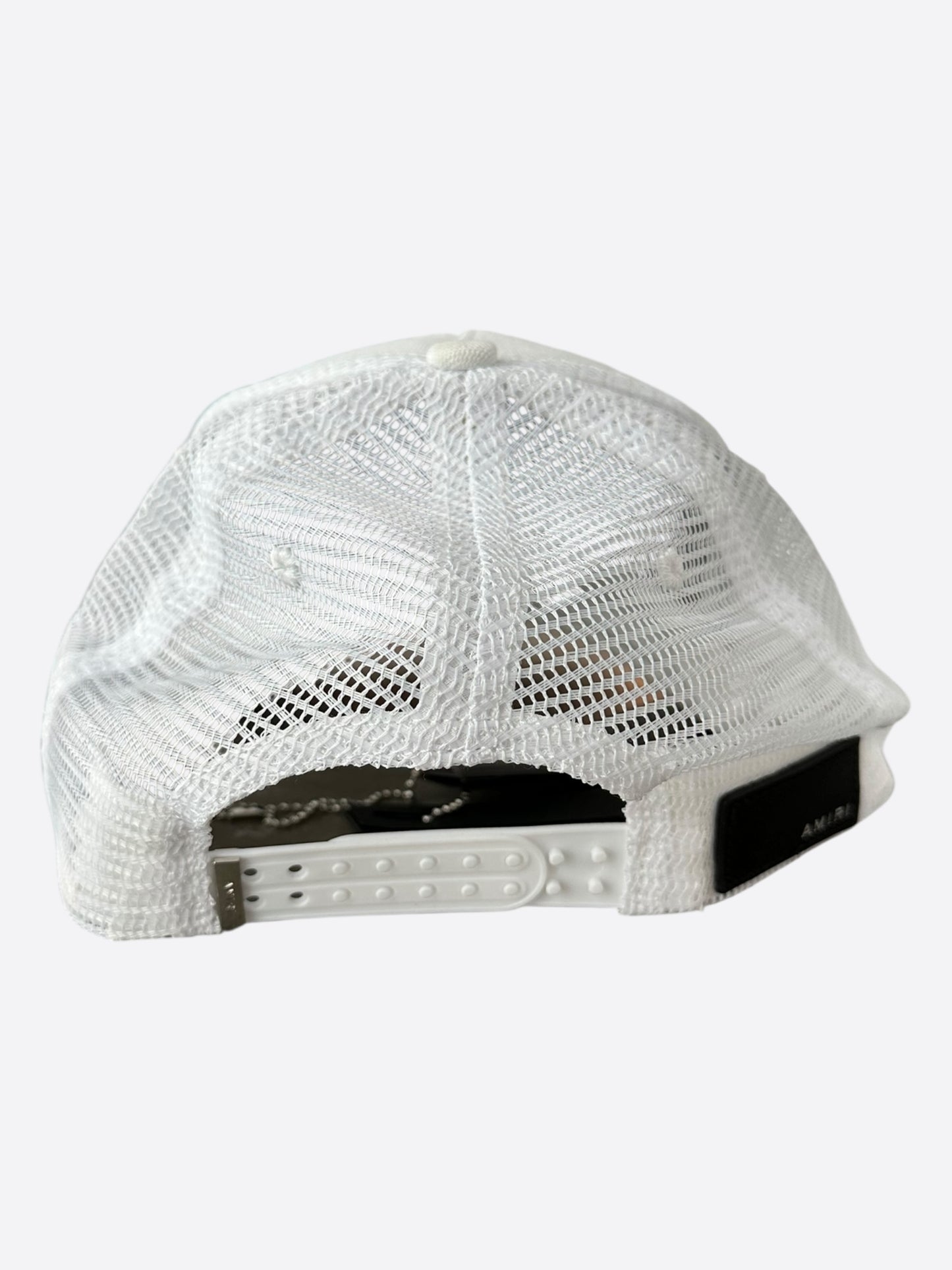Amiri Playboy White & Black Logo Trucker Hat