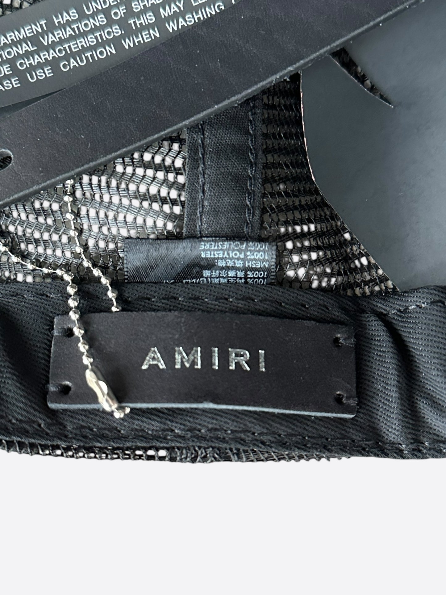Amiri Brown & Black Logo Trucker Hat