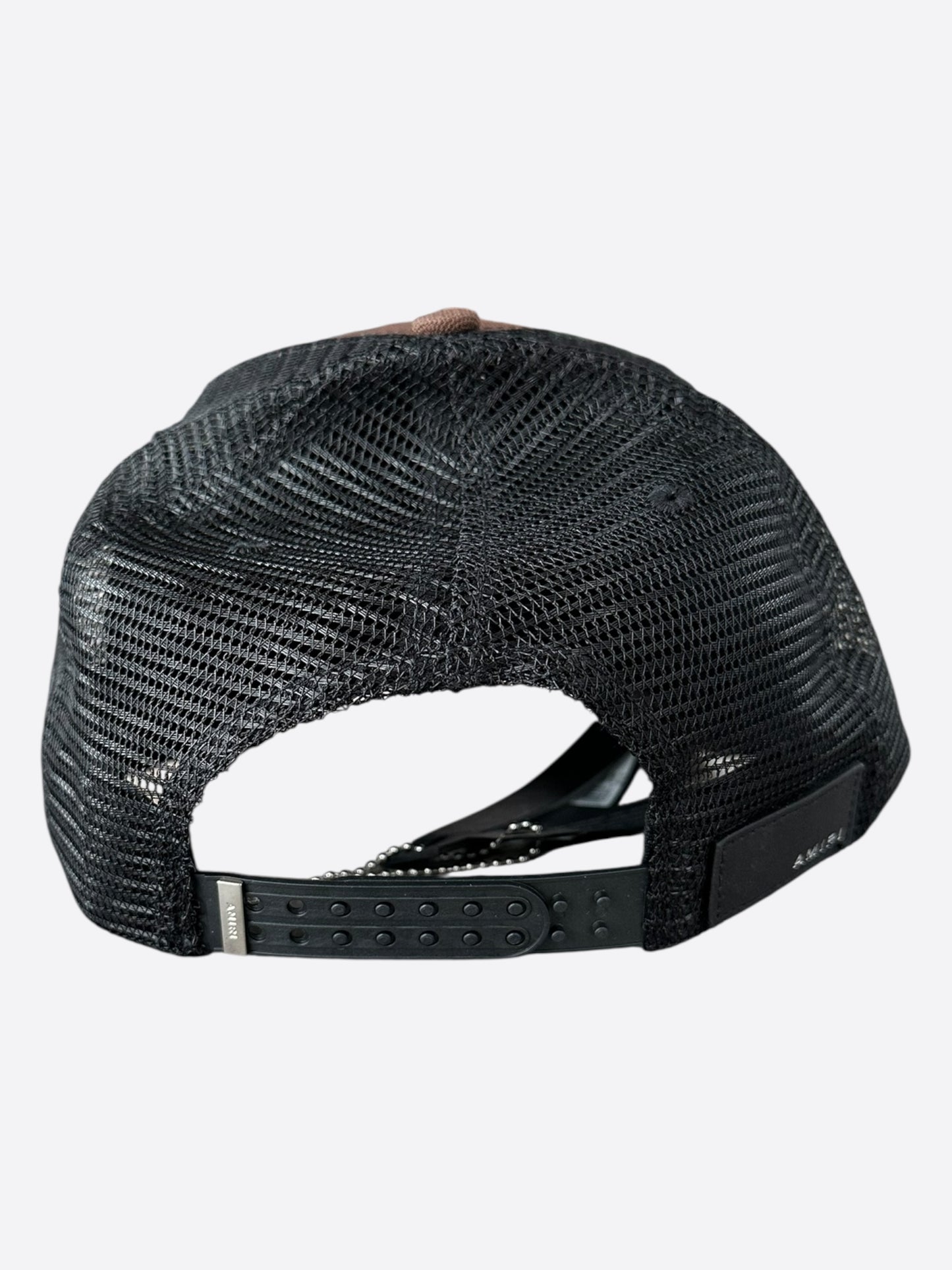 Amiri Brown & Black Logo Trucker Hat