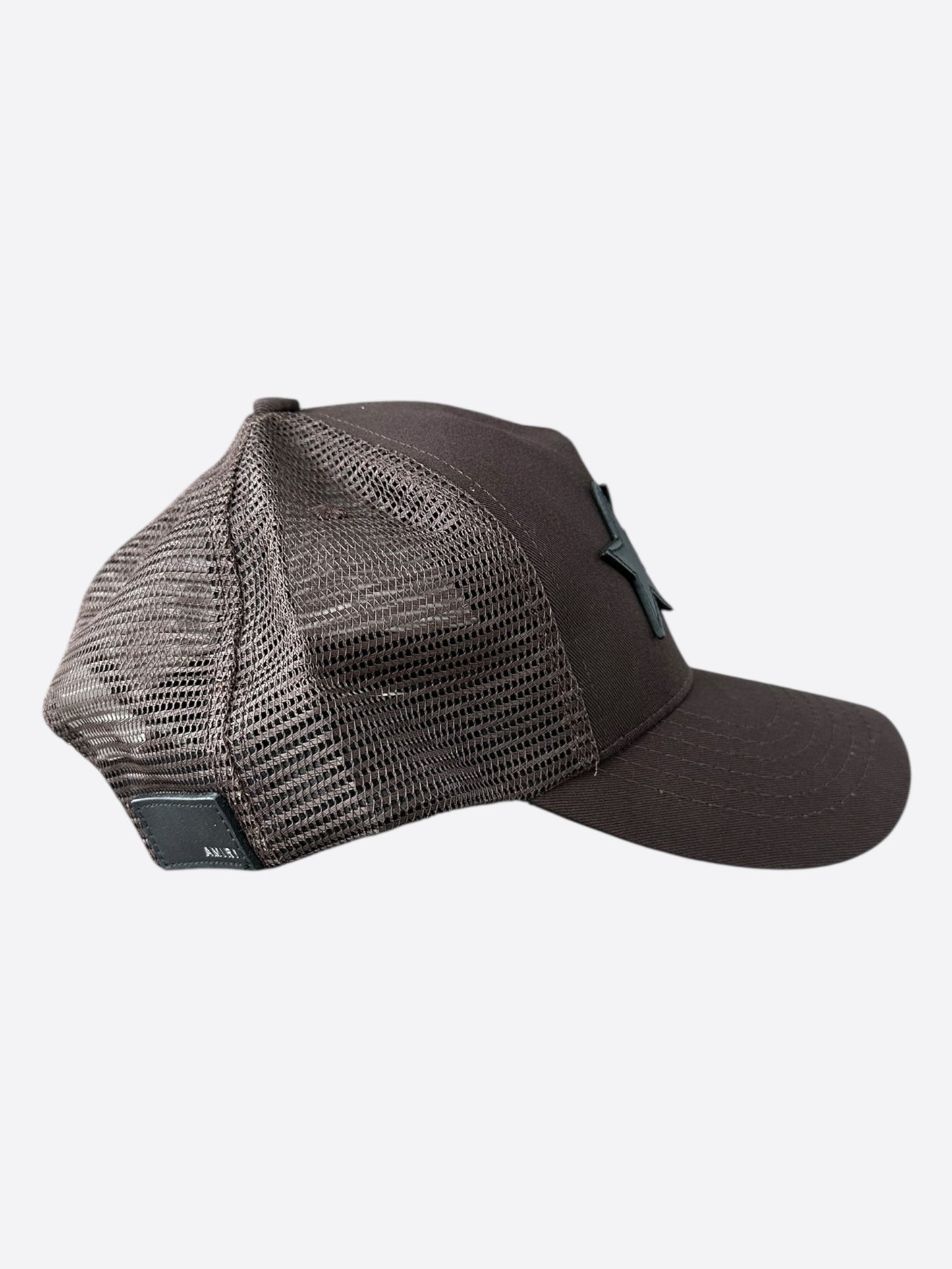 Amiri Brown & Black Triple Star Trucker Hat