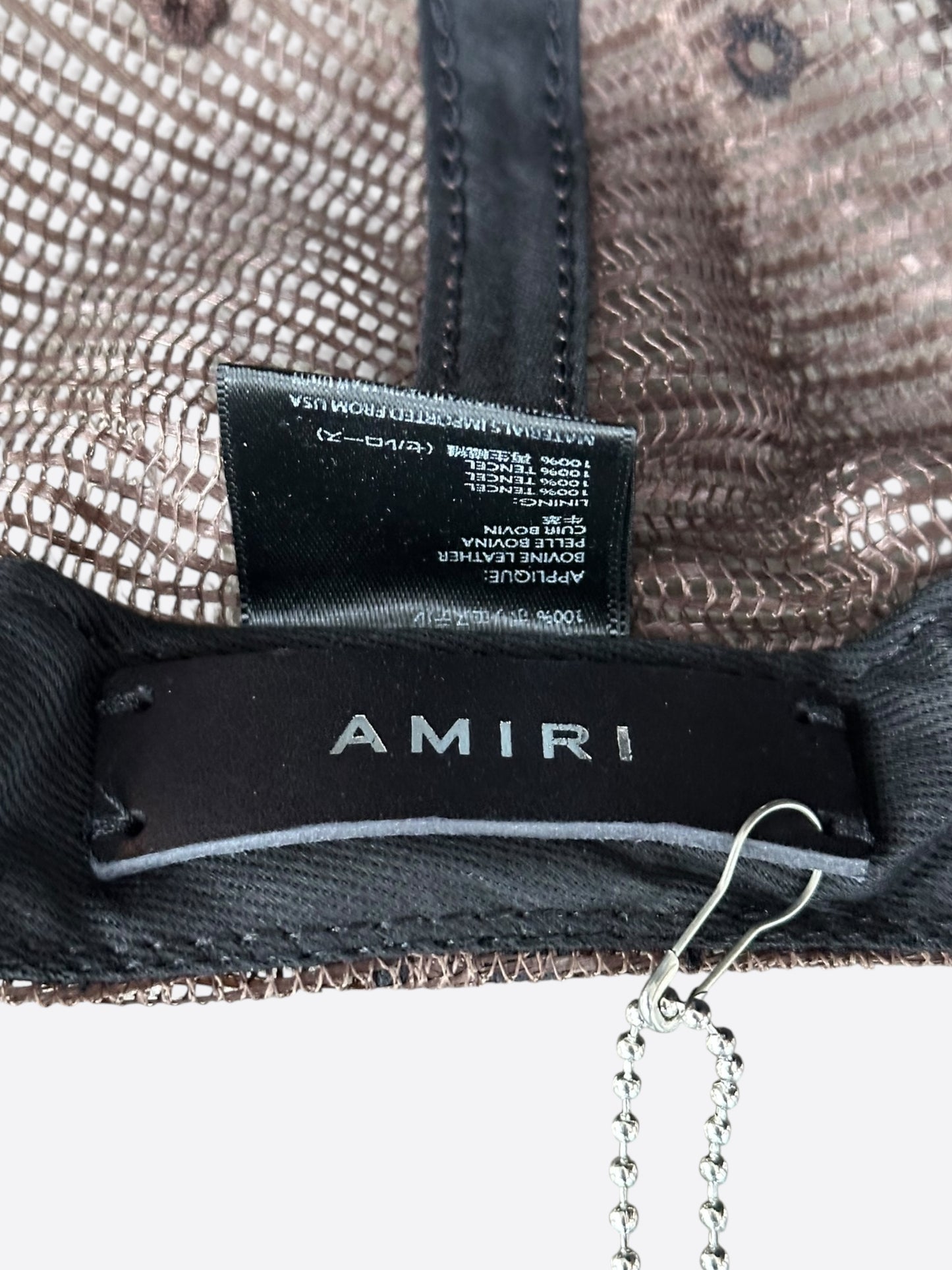 Amiri Brown & Black Triple Star Trucker Hat