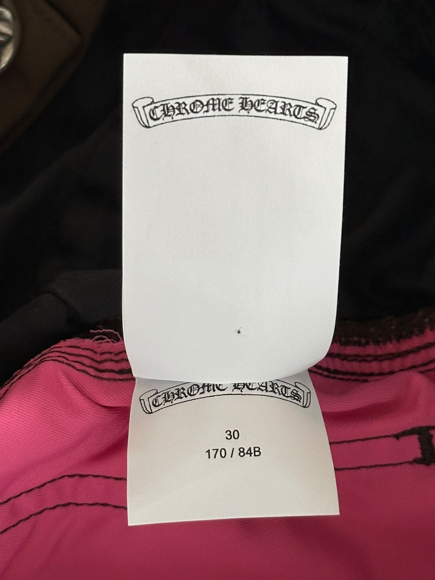 Chrome Hearts Brown Nylon & Leather Carpenter Pants