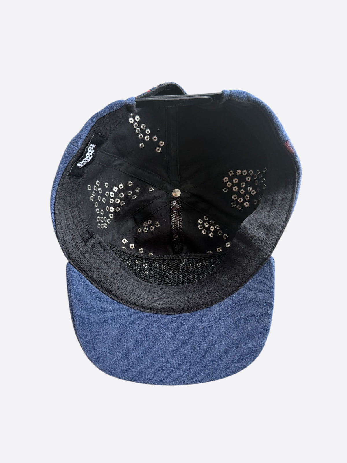 Bossi Blue Harley Davidson Rhinestone Embellished Hat