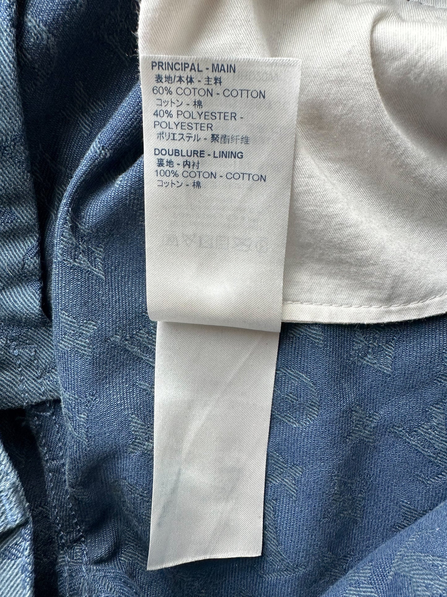 Louis Vuitton Blue Monogram Slim Jeans