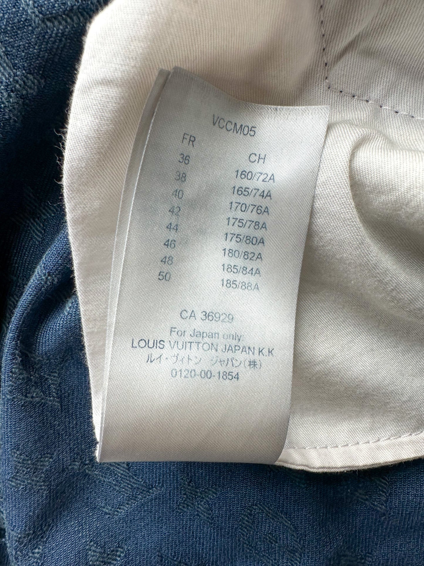 Louis Vuitton Blue Monogram Slim Jeans