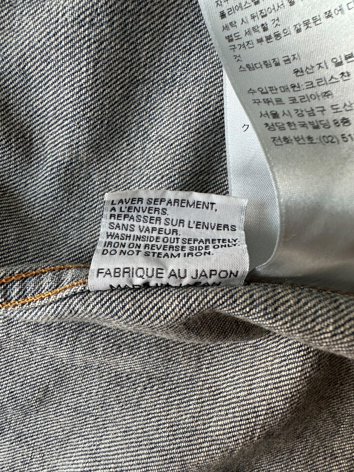 Dior Shawn Stussy Blue Embroidered Denim Jacket