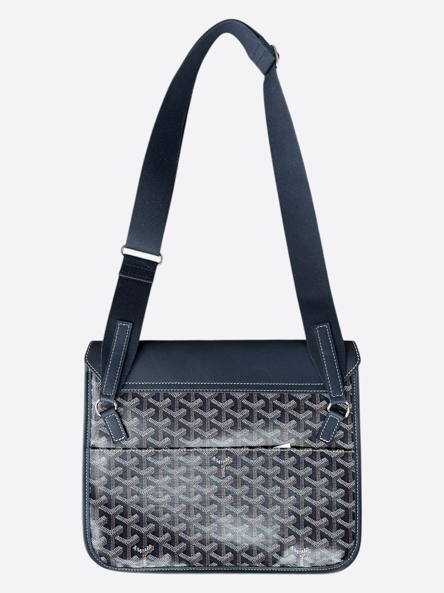 Goyard Navy Coursier Messenger Bag