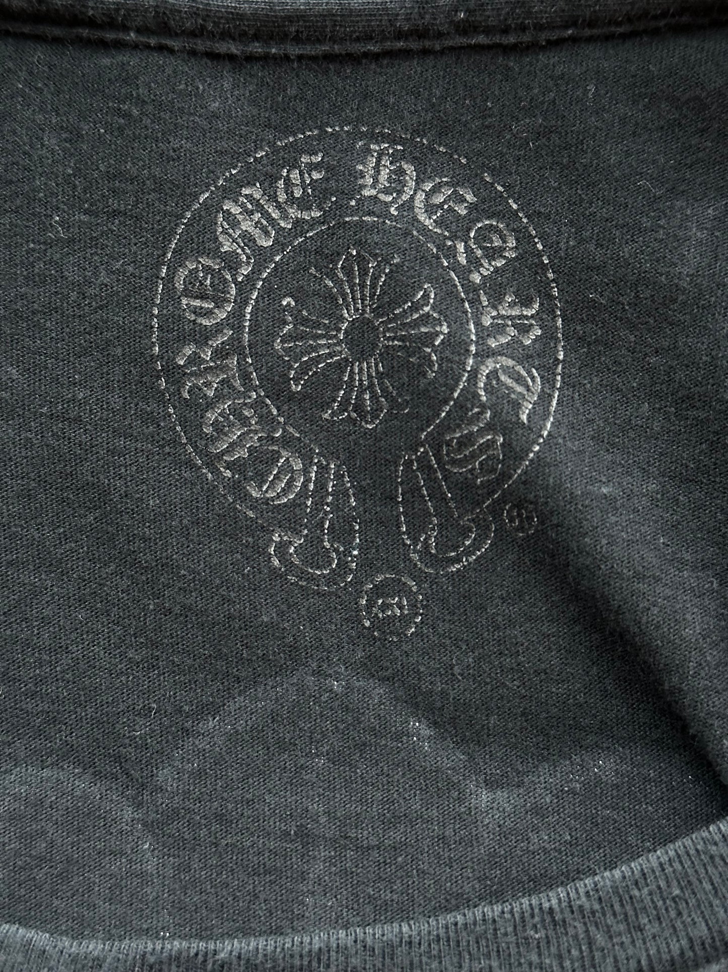 Chrome Hearts Black & White Cross Logo T-Shirt