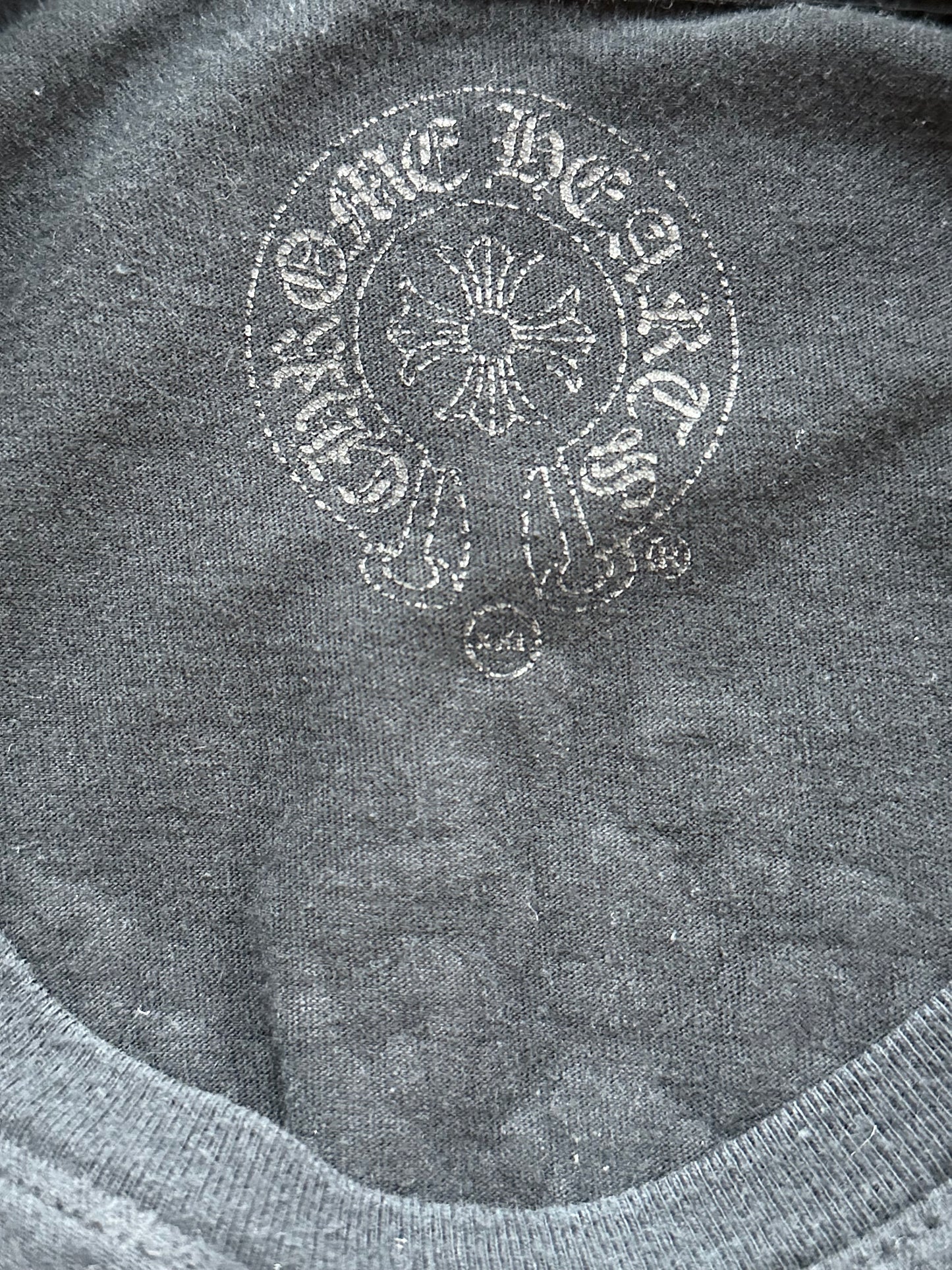 Chrome Hearts Black & White Dagger Logo T-Shirt