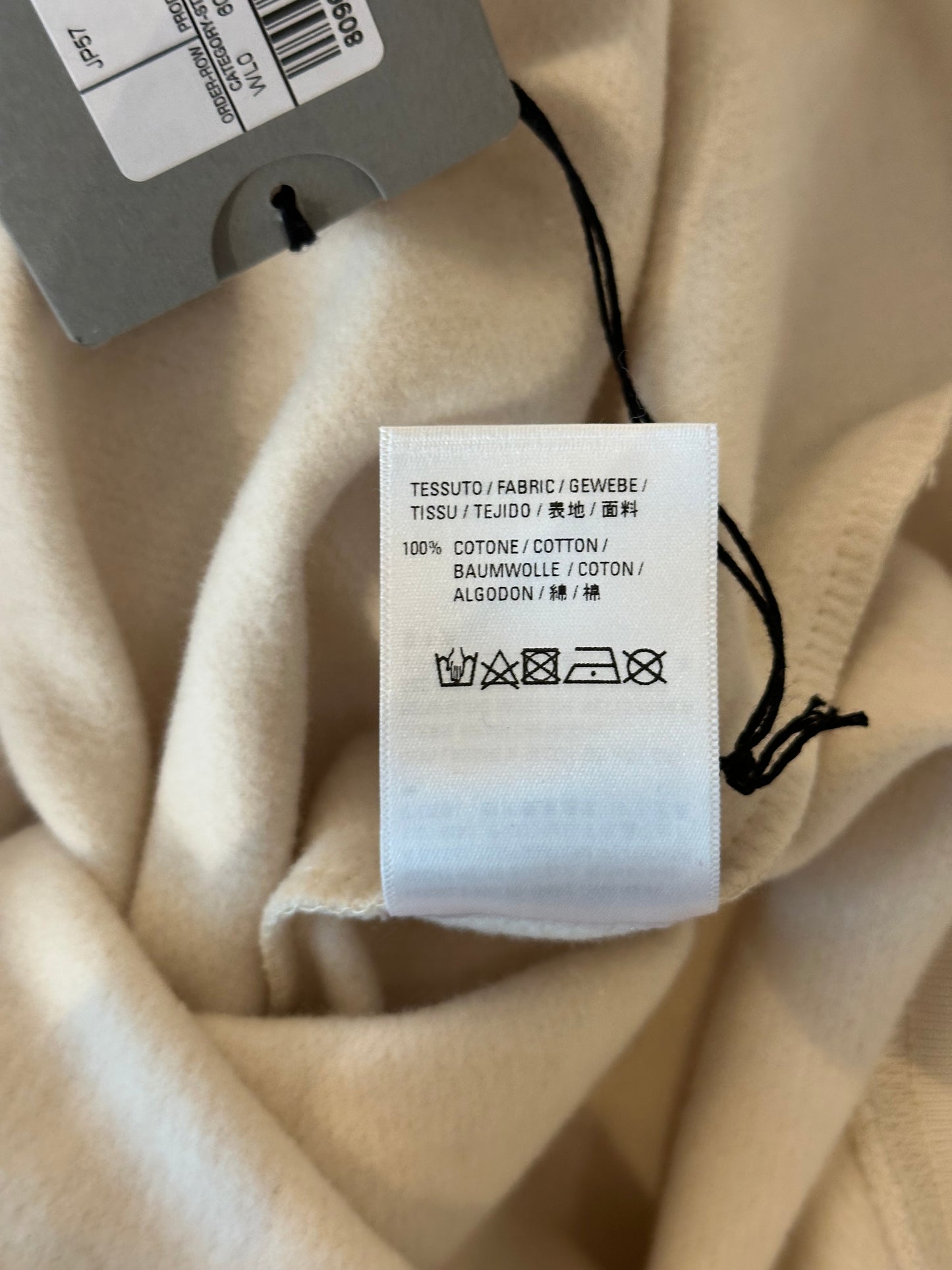 Balenciaga White & Blue Logo Hoodie