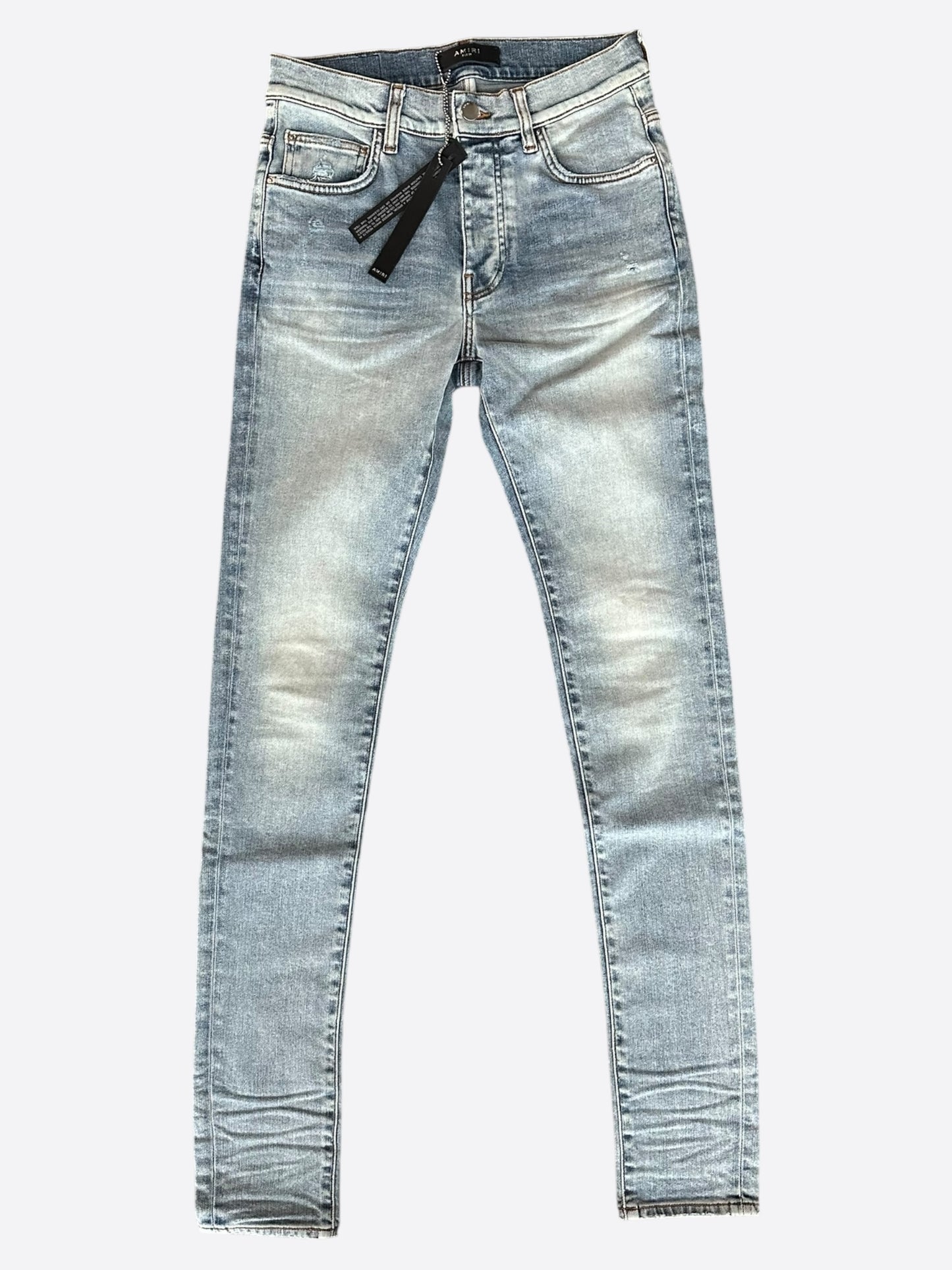 Amiri Stone Indigo Stack Jeans
