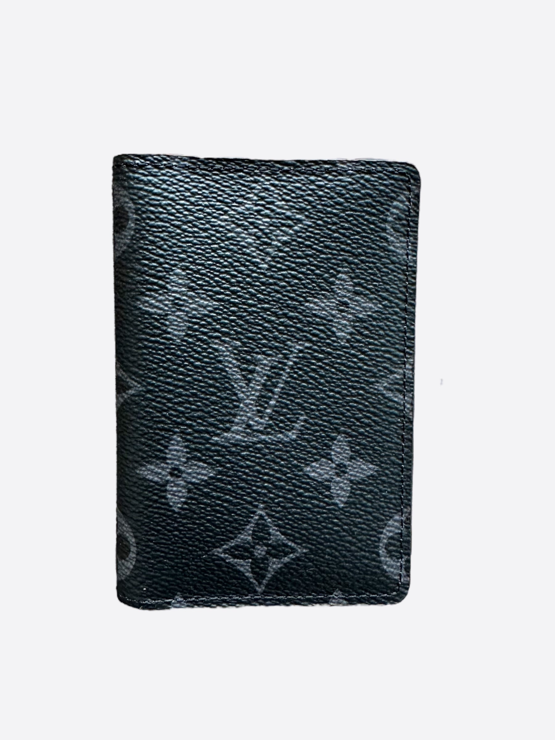 LV Men's Pocket Organizer Monogram Eclipse(Wallet/Cardholder
