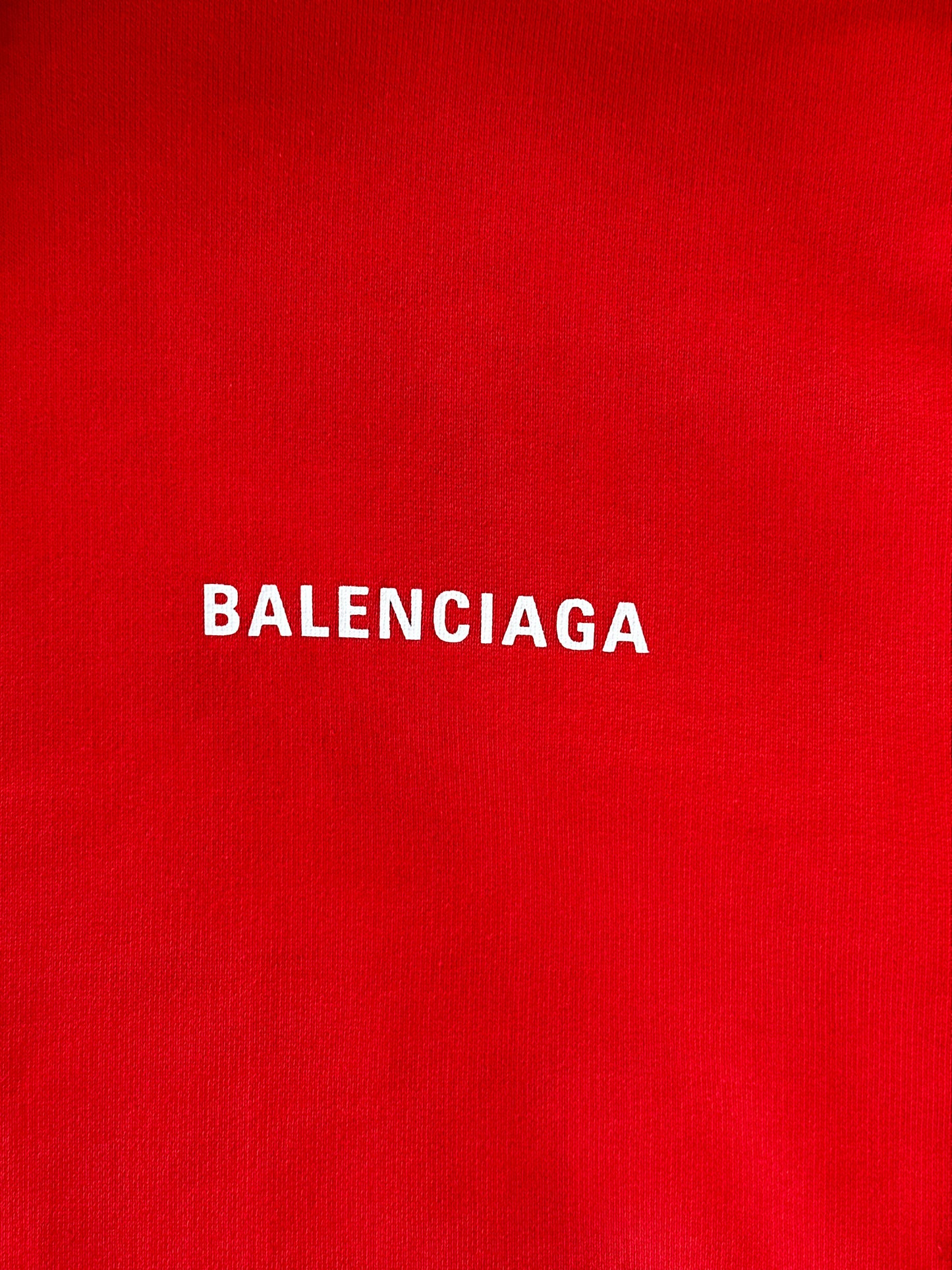 Balenciaga Red & White Logo Hoodie