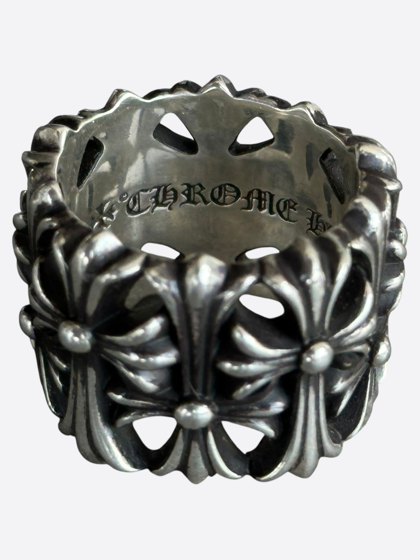 Chrome Hearts Silver Cemetery Ring