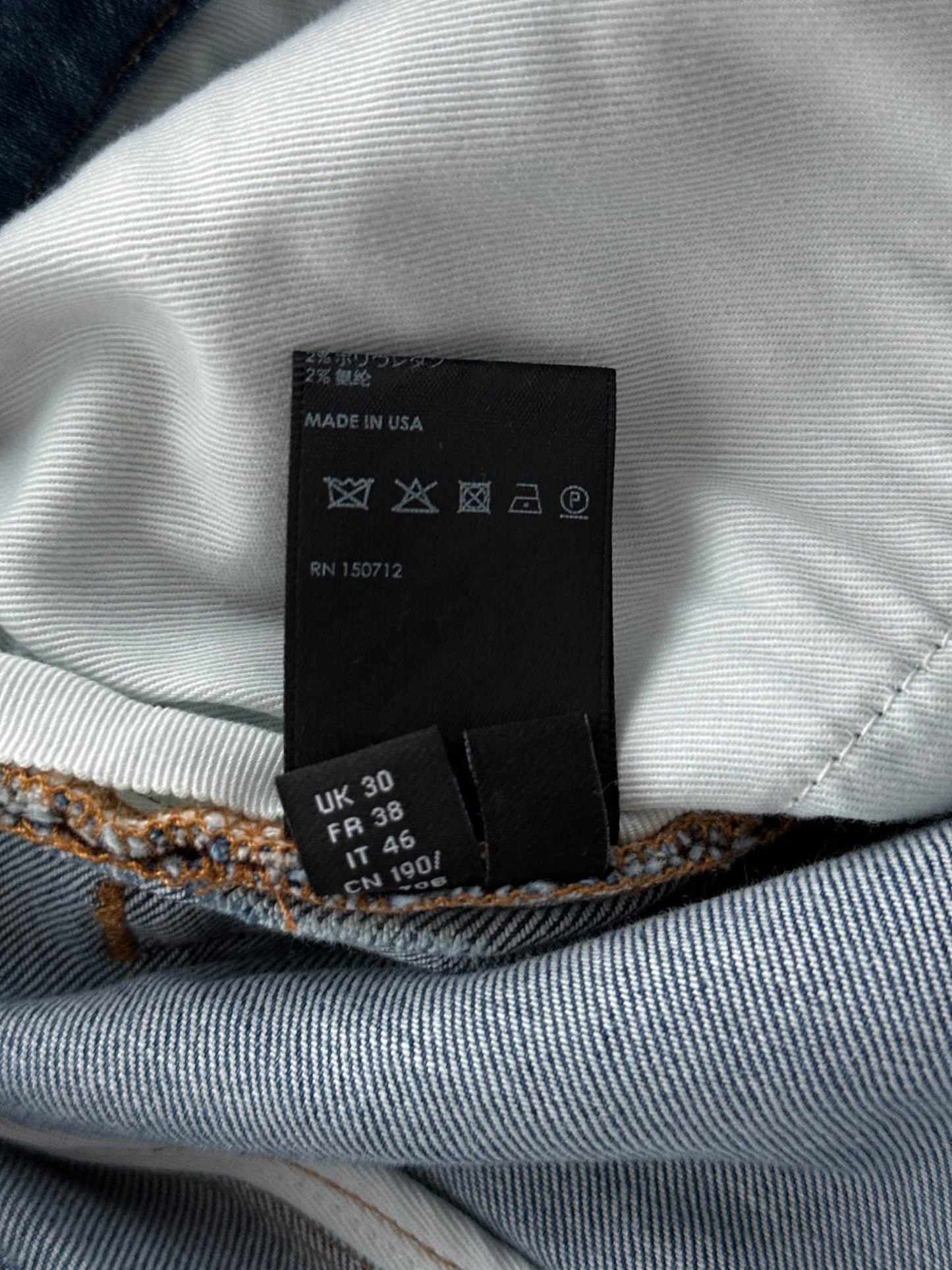 Amiri Indigo Aloha Patch MX1 Jeans
