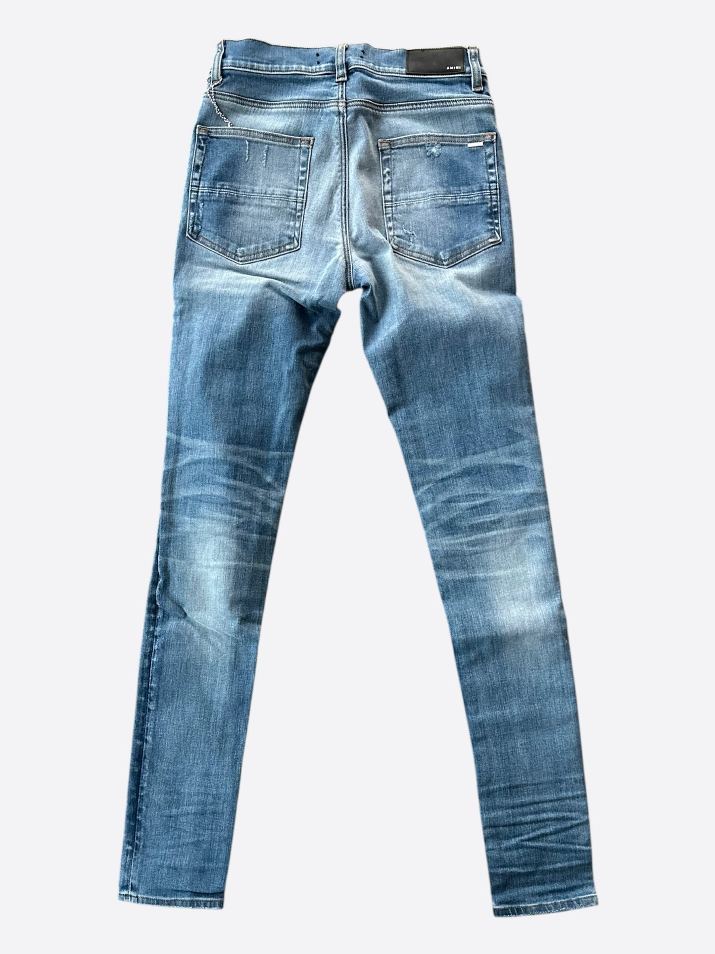 Amiri Indigo Aloha Patch MX1 Jeans