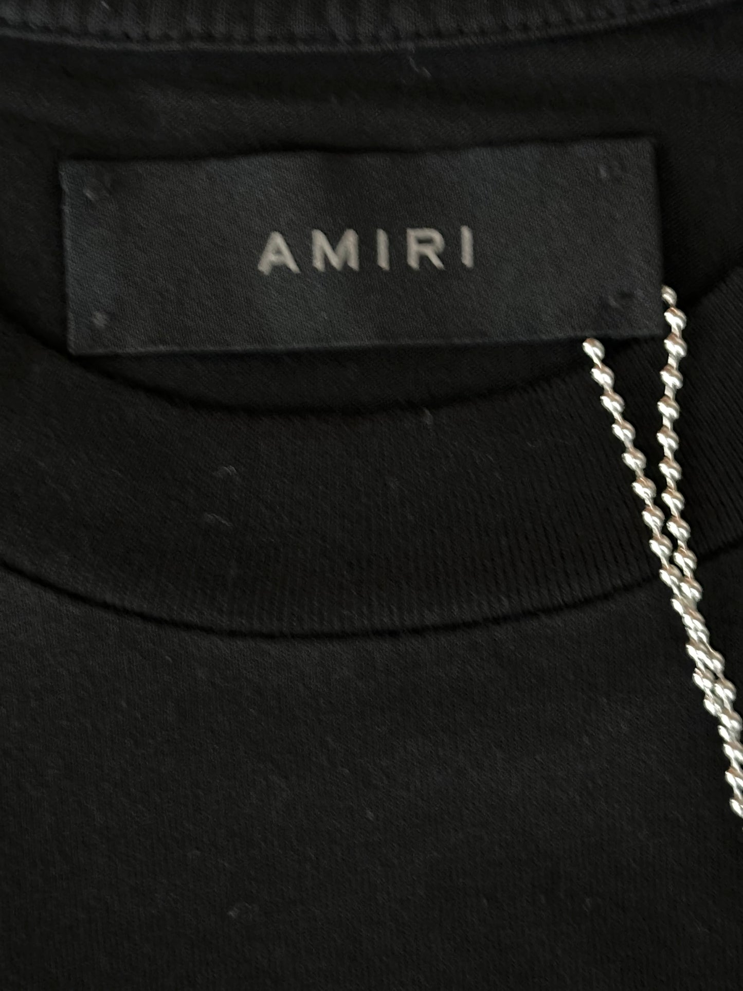 Amiri Black & White Script Logo T-Shirt