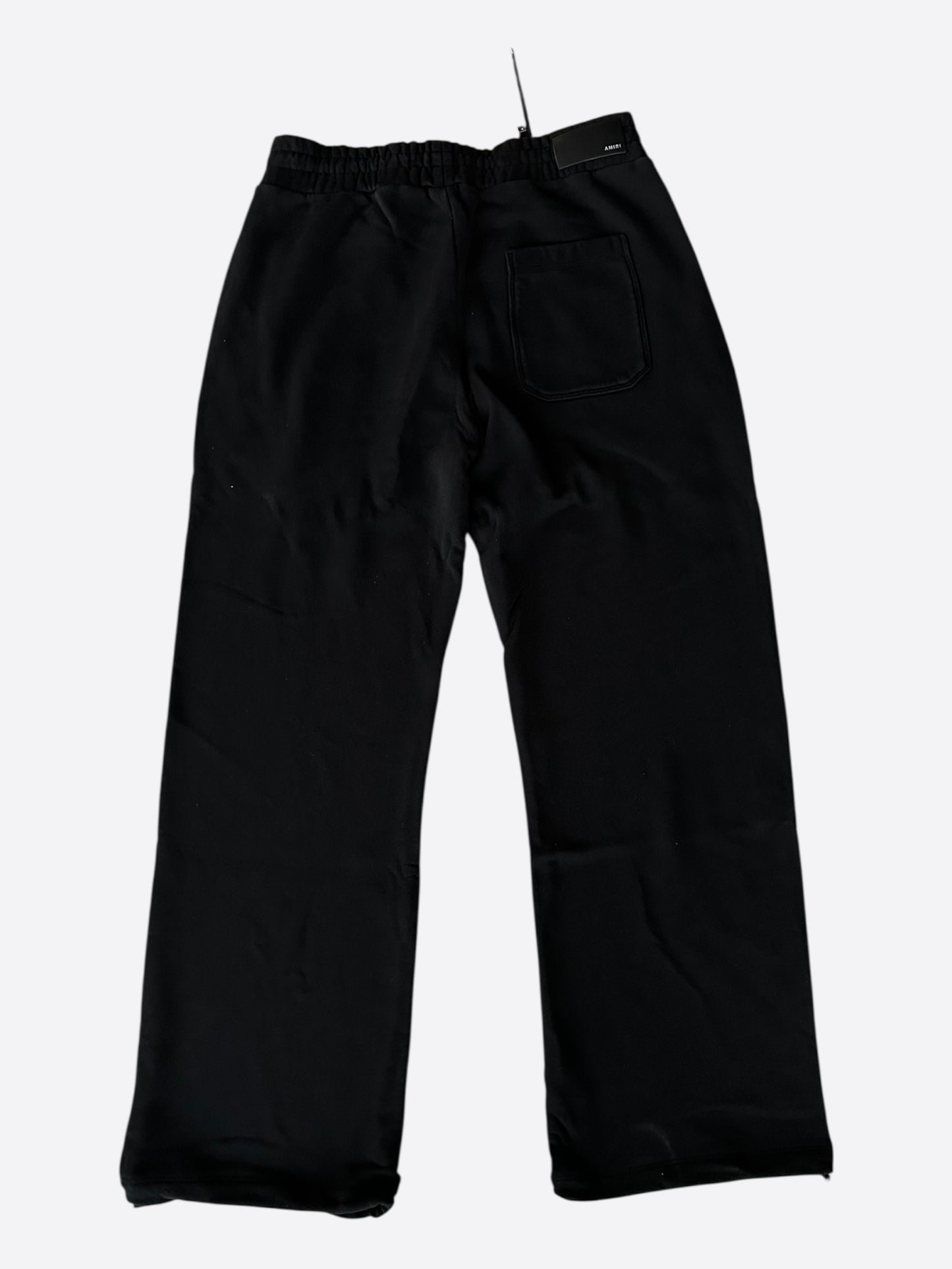 Amiri Black & Yellow Track Logo Sweatpants