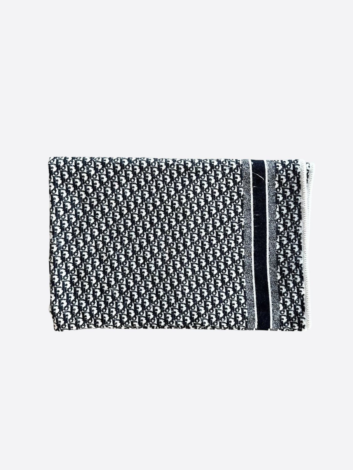 Dior White & Blue Oblique Blanket
