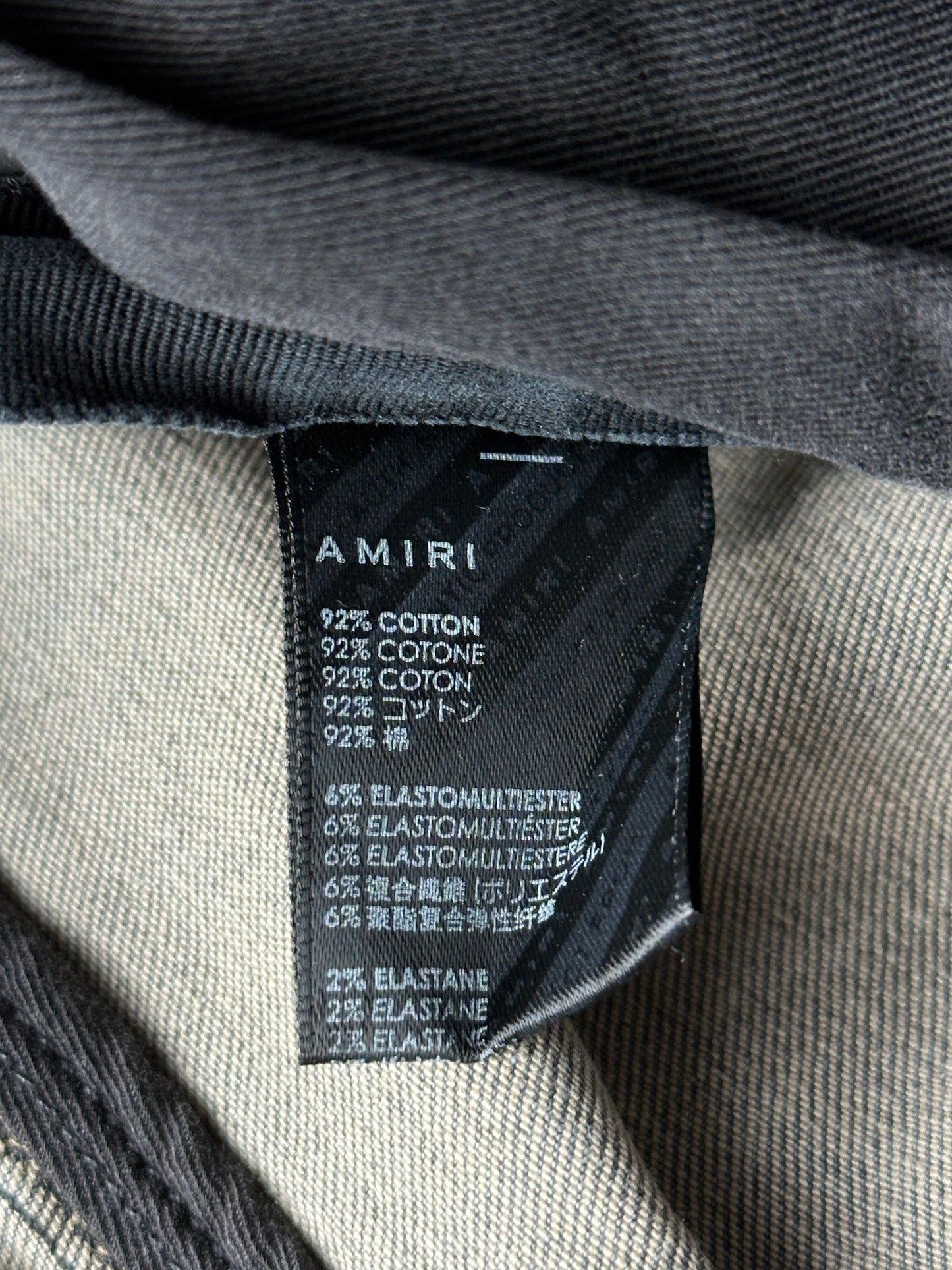 Amiri Grey & Camo Patch MX1 Jeans