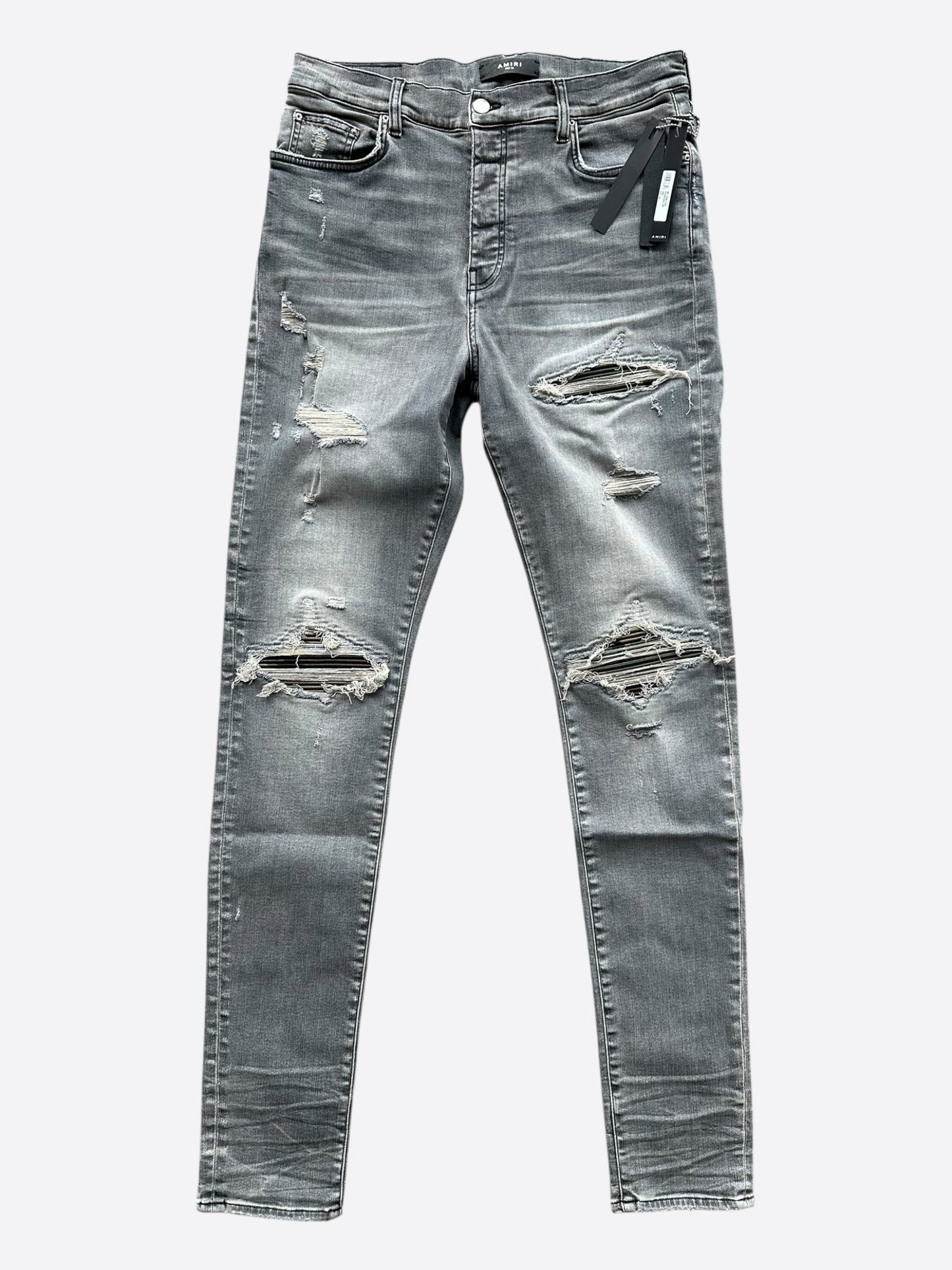 Amiri Grey & Camo Patch MX1 Jeans