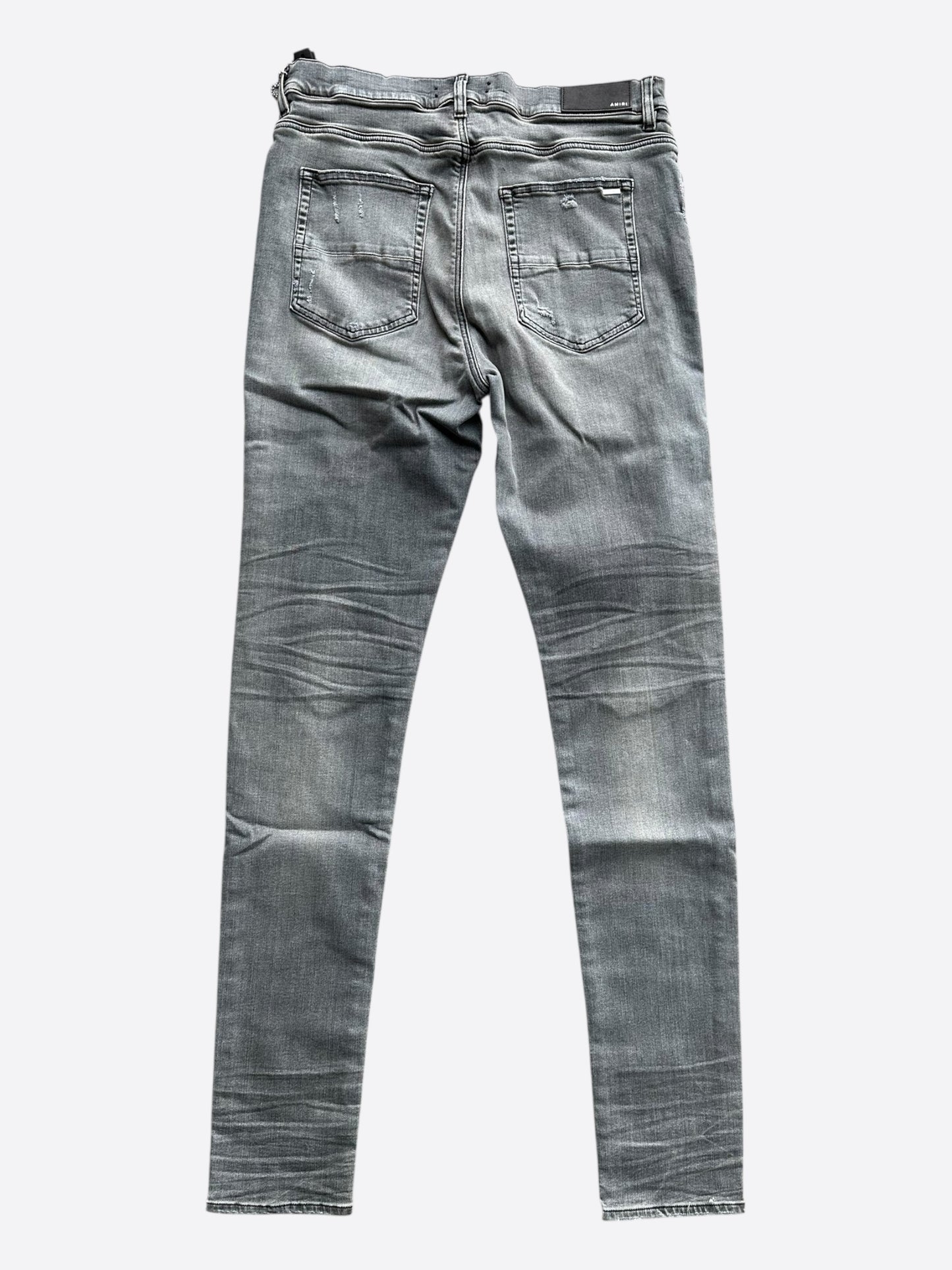 Amiri Grey & Camo Patch MX1 Jeans