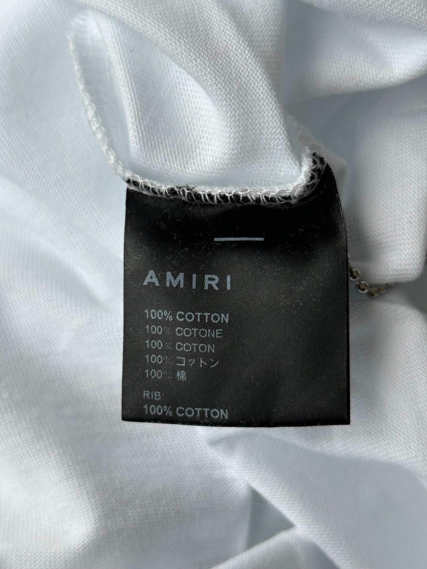 Amiri White & Black Wolf Records T-Shirt