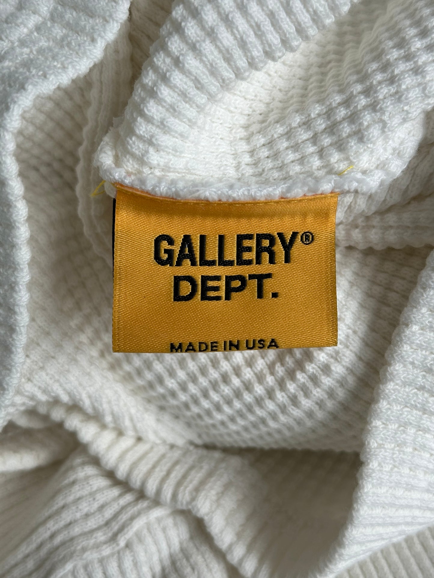 Gallery Dept Cream & Black Logo Thermal Longsleeve T-Shirt