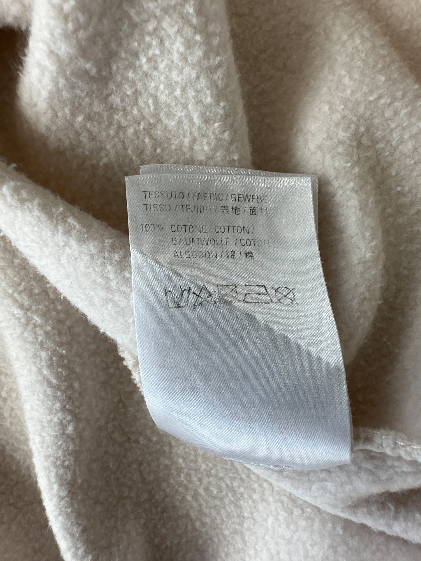 Balenciaga White & Blue Logo Hoodie