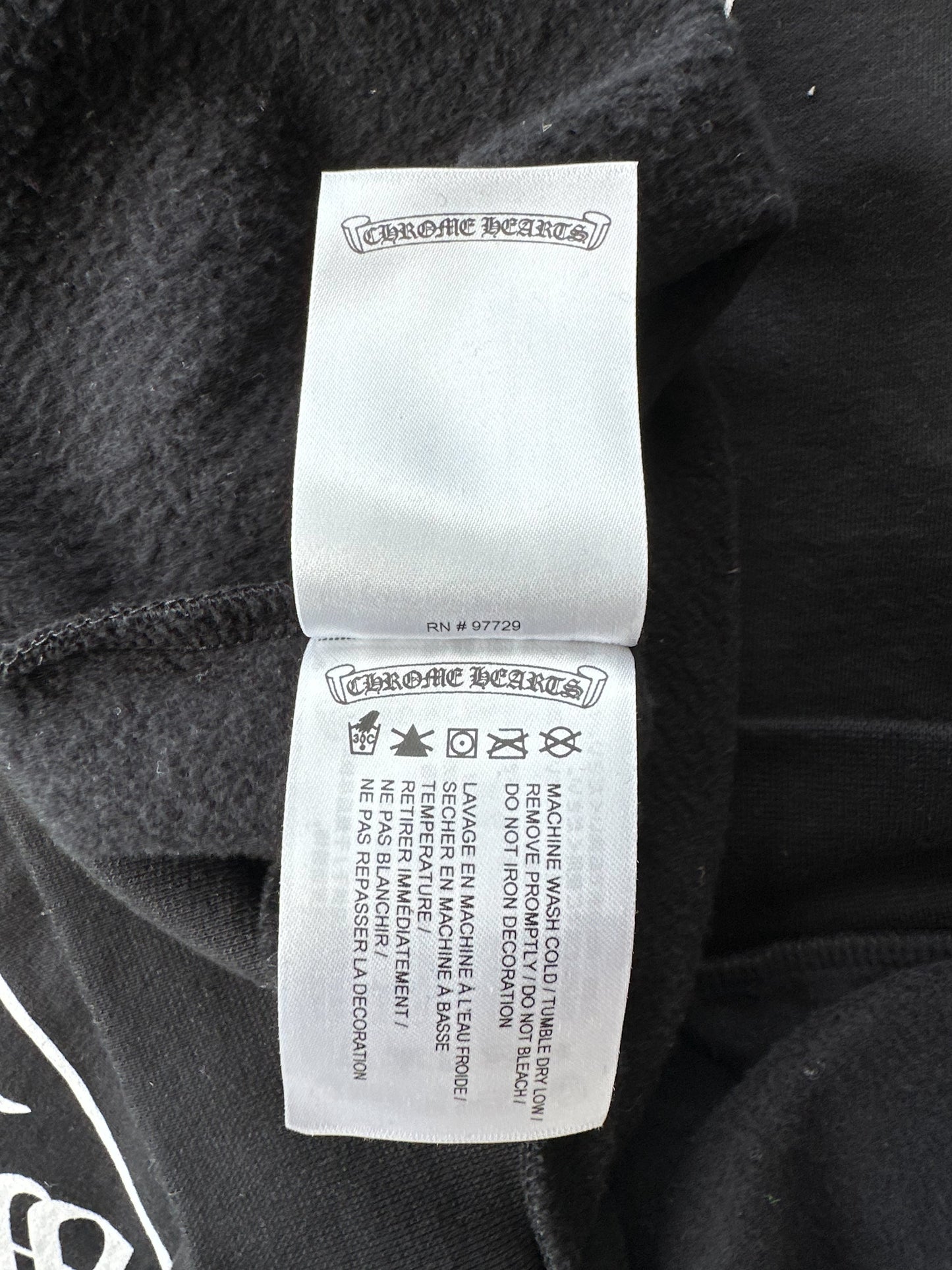 Chrome Hearts Black & White Horseshoe Logo Sweater