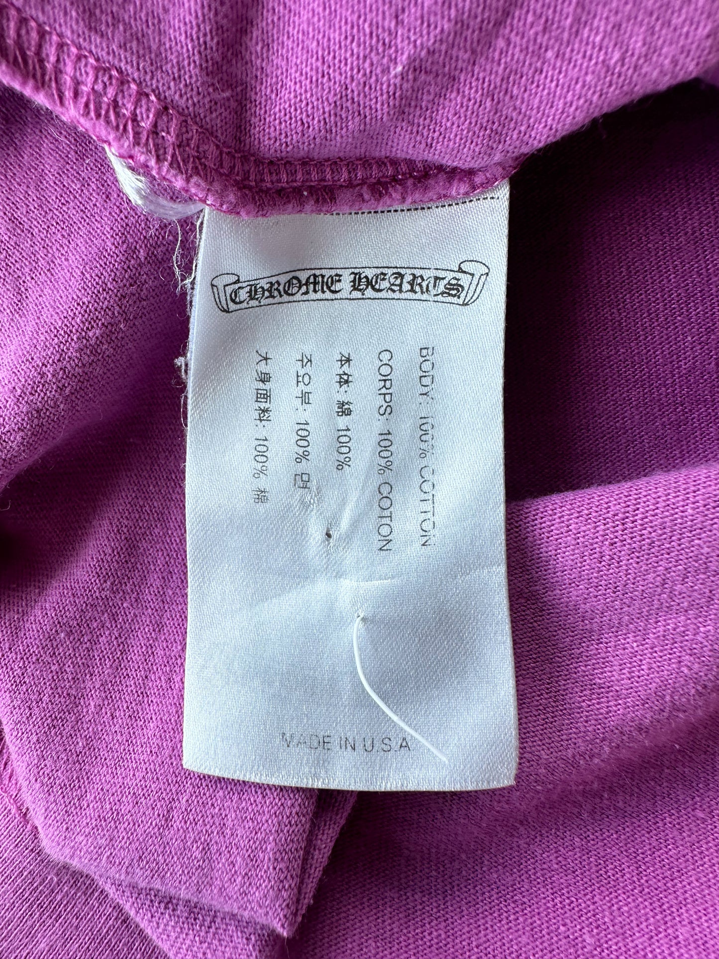 Chrome Hearts Matty Boy Purple Spider Web Longsleeve T-Shirt