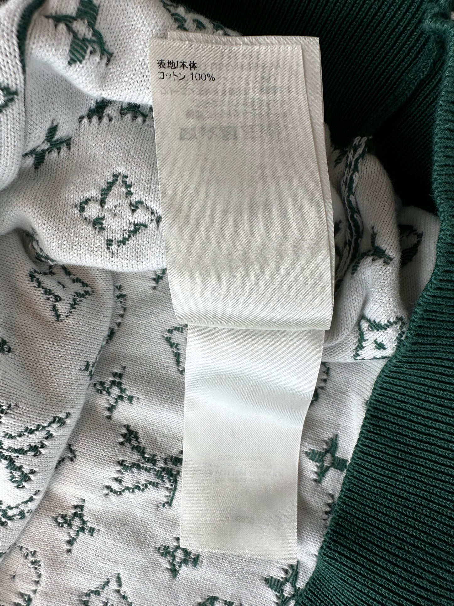 Louis Vuitton Green & White Monogram Gradient Hoodie