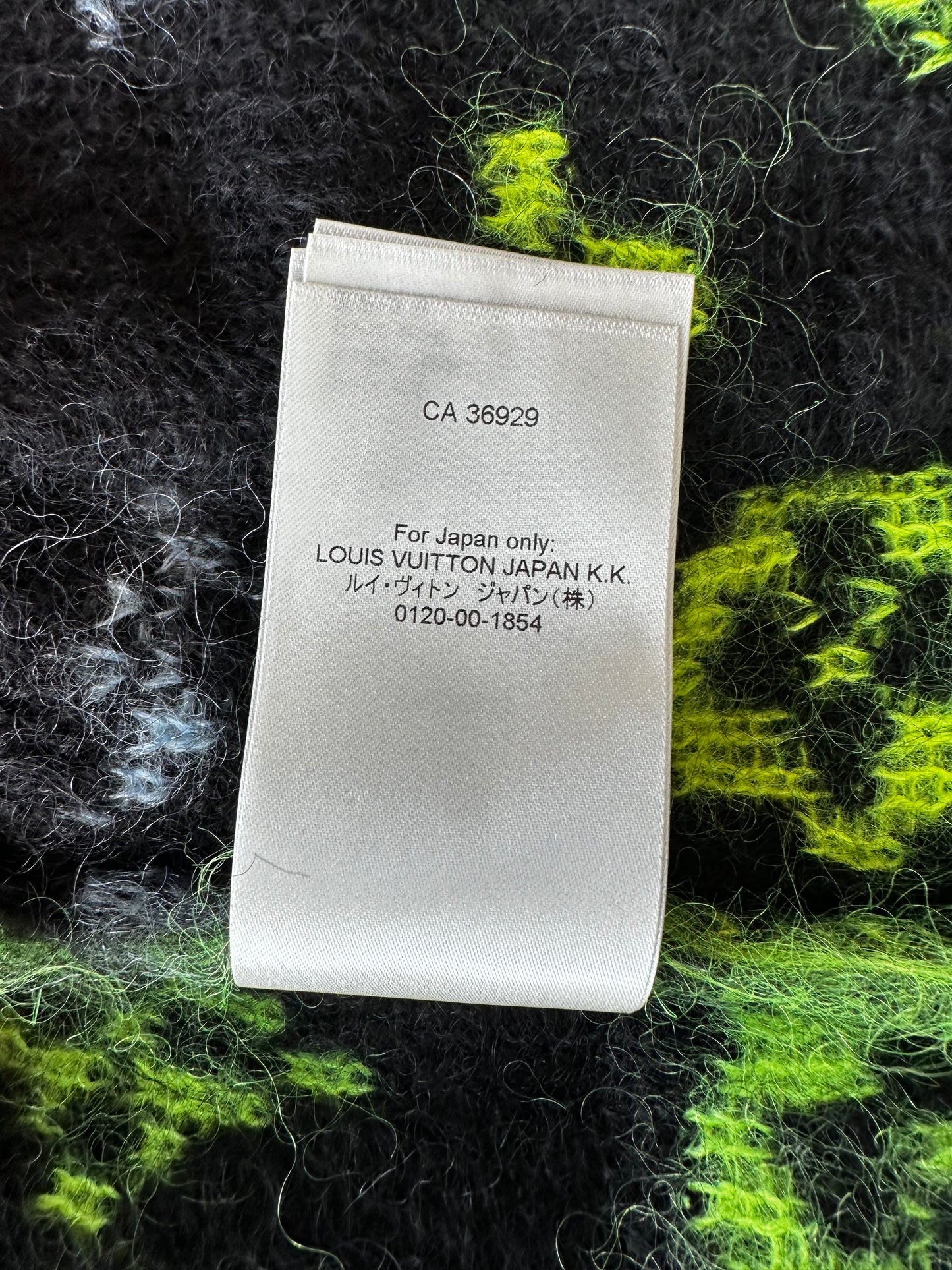 Louis Vuitton Multicolor Monogram Mohair Cardigan