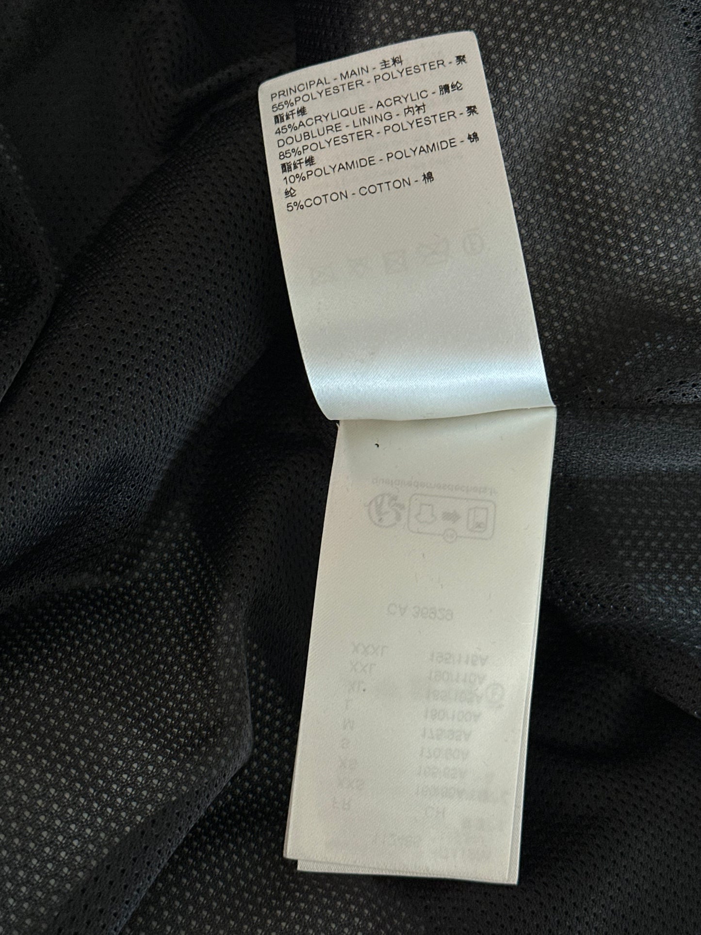 Louis Vuitton Black & White Logo Fleece Jacket