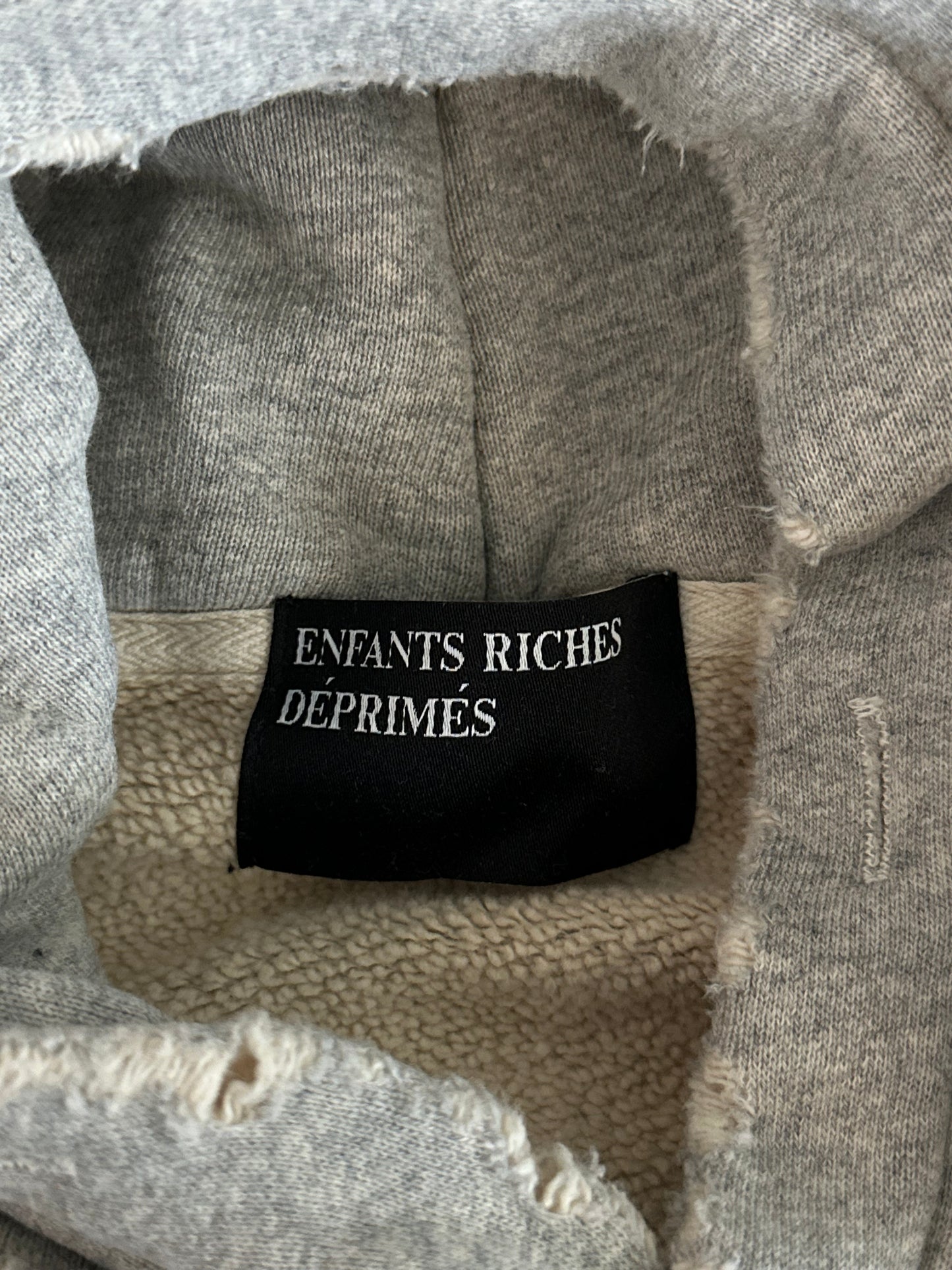 Enfants Riches Deprimes Grey & Black Classic Logo Hoodie
