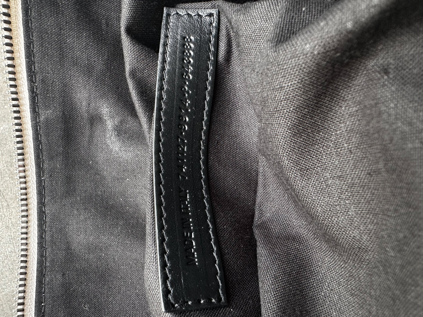 Balenciaga White Crinkled Leather Bumbag