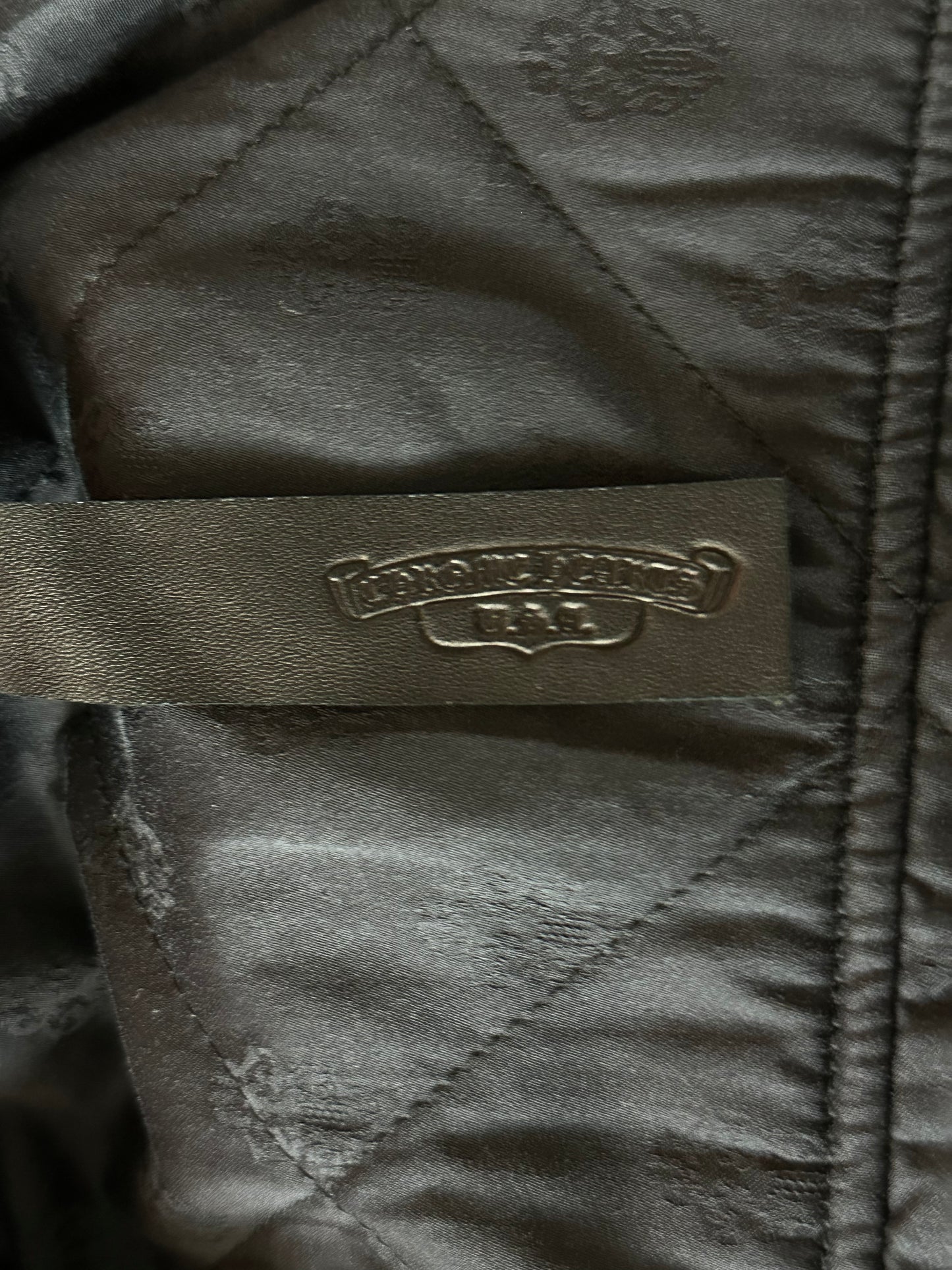 Chrome Hearts Blue & Green Floral Padded Flannel Jacket