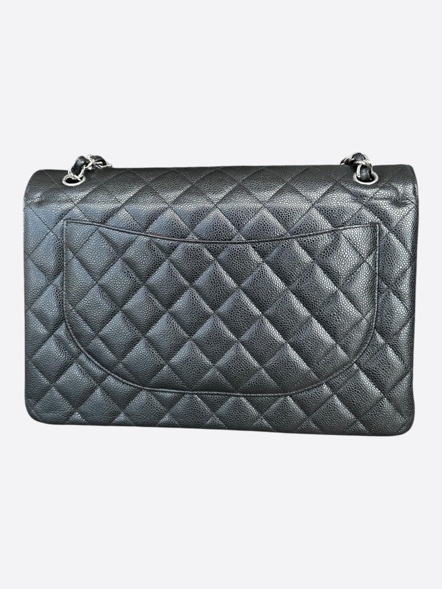 Chanel Black Caviar Maxi Double Flap Bag