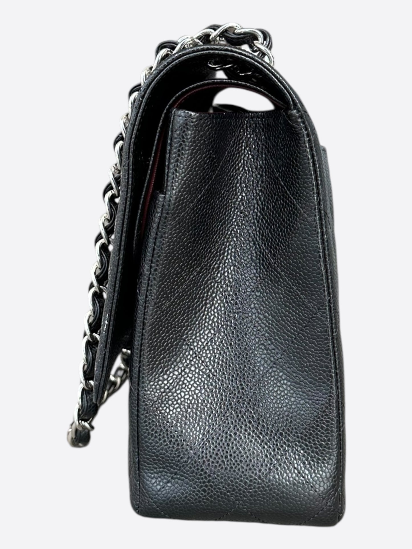 Chanel Black Caviar Maxi Double Flap Bag