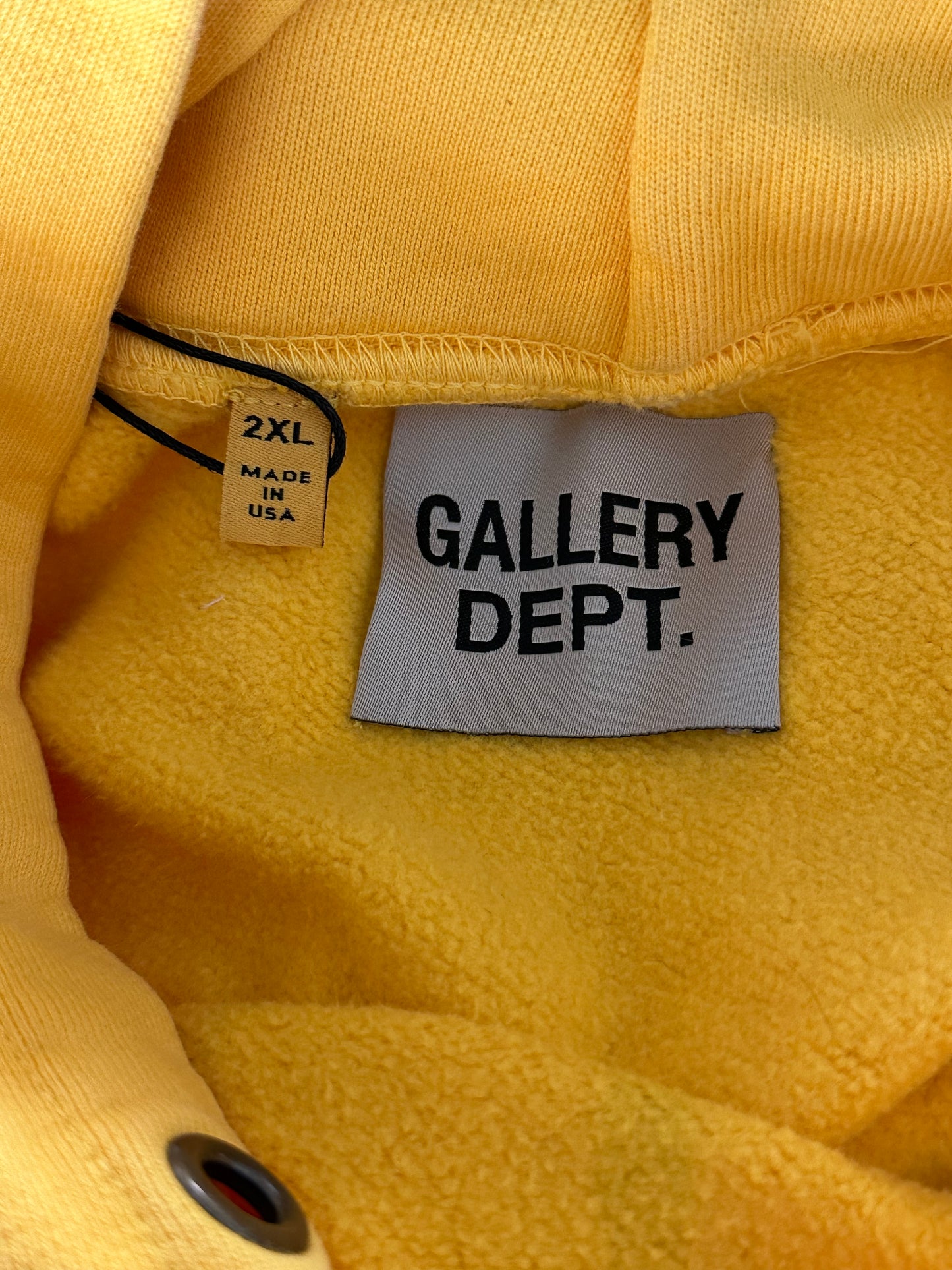 Gallery Dept Yellow Boxing Gloves Logo Hoodie