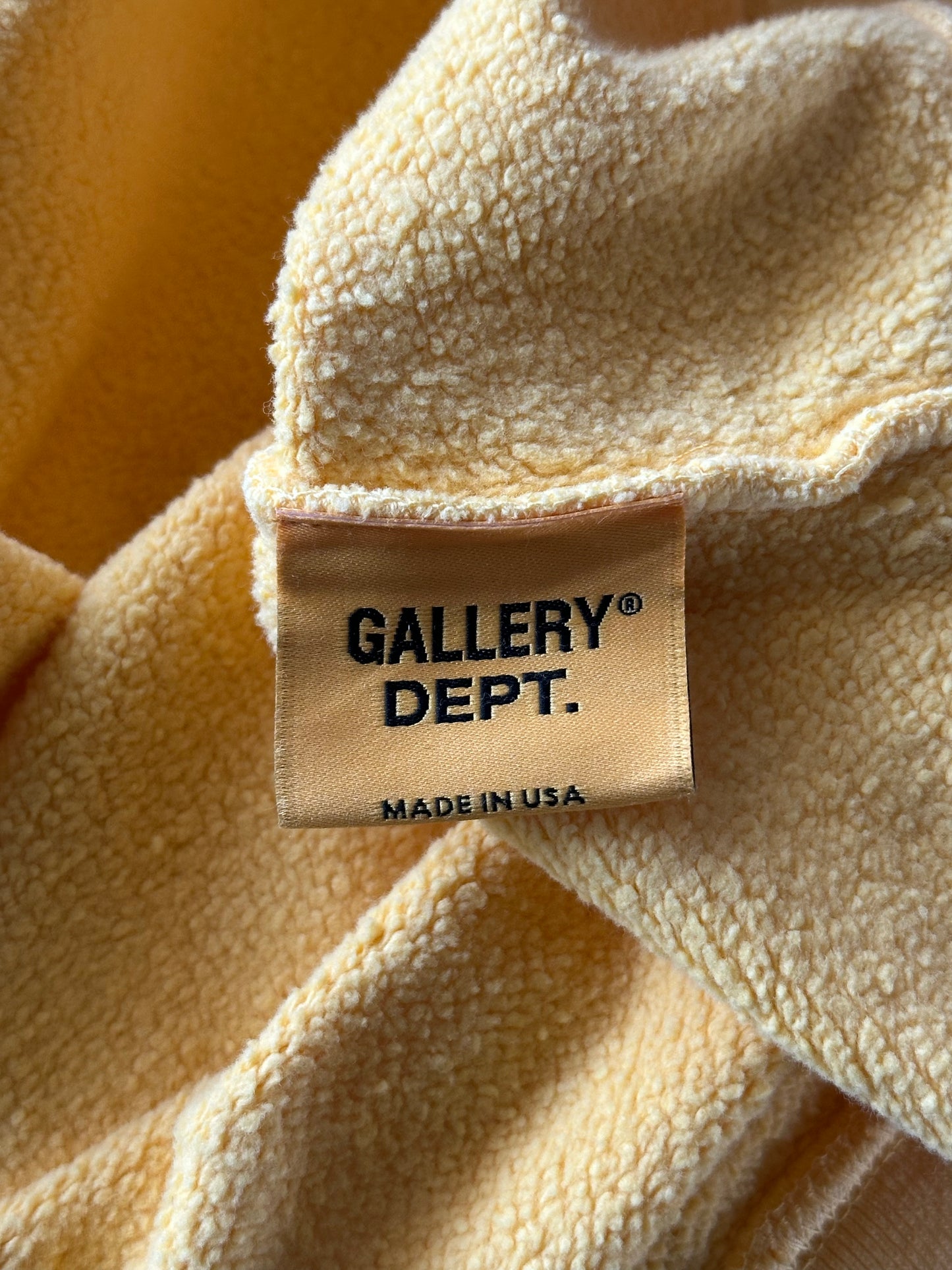 Gallery Dept Yellow & Black French Logo Sweater