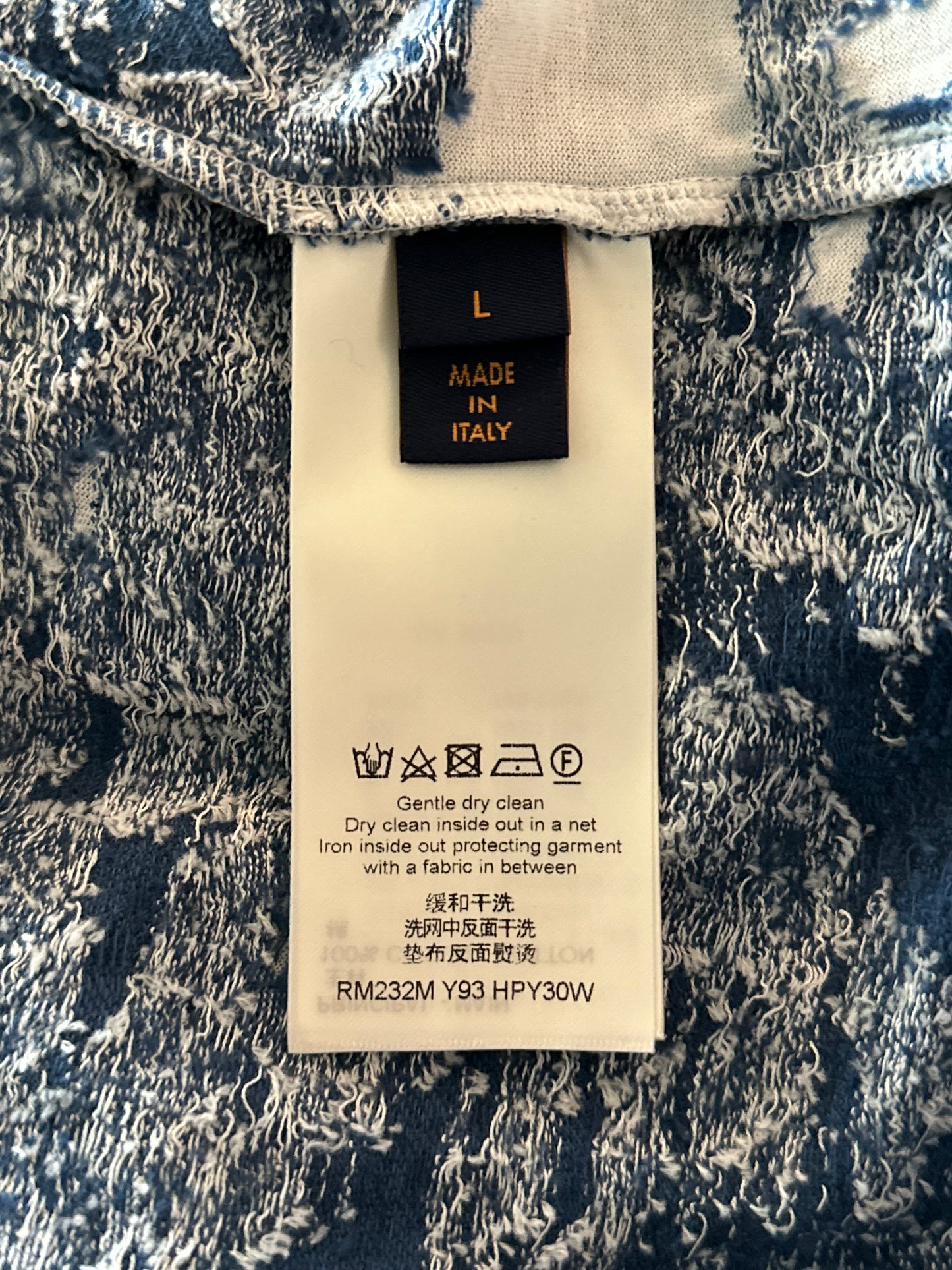 Louis Vuitton Blue & White Aquagarden Monogram T-Shirt