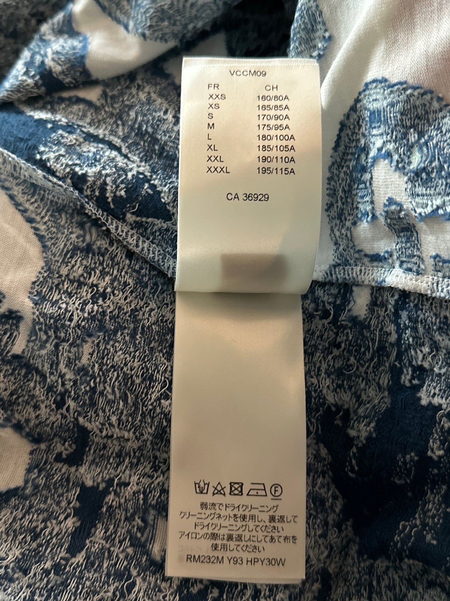 Louis Vuitton Blue & White Aquagarden Monogram T-Shirt