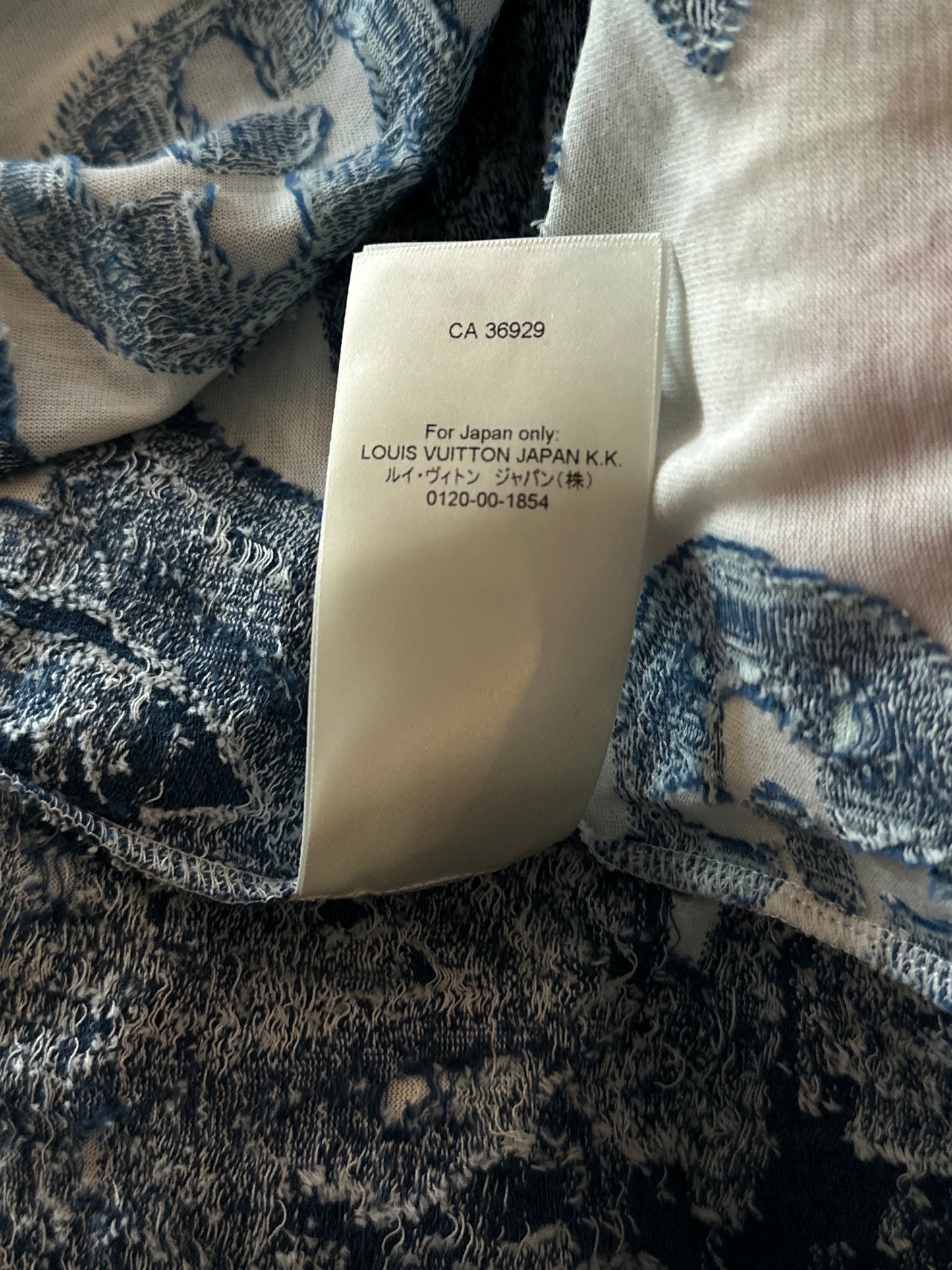 Louis Vuitton Blue & White Aquagarden Monogram T-Shirt