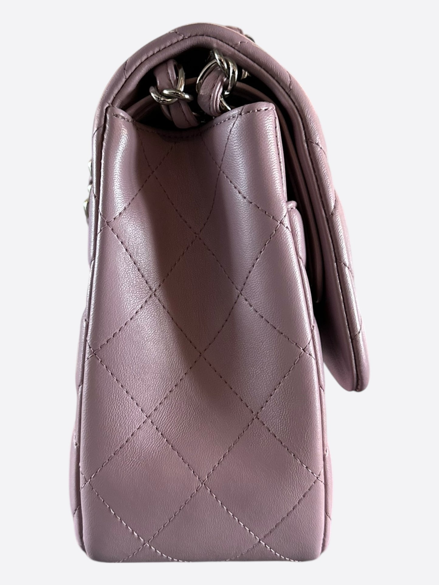 Chanel Light Violet Caviar Jumbo Double Flap Bag