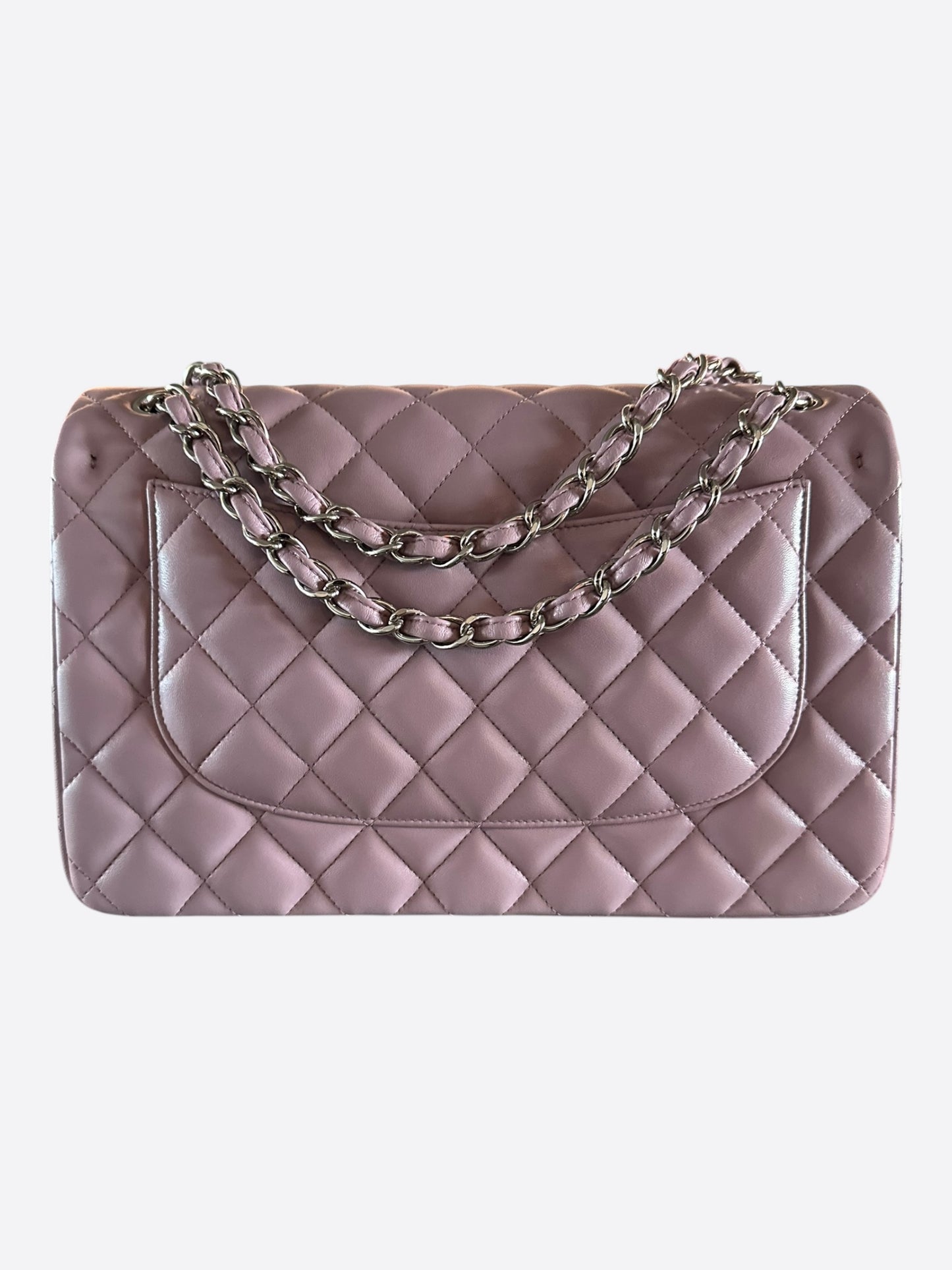 Chanel Light Violet Caviar Jumbo Double Flap Bag