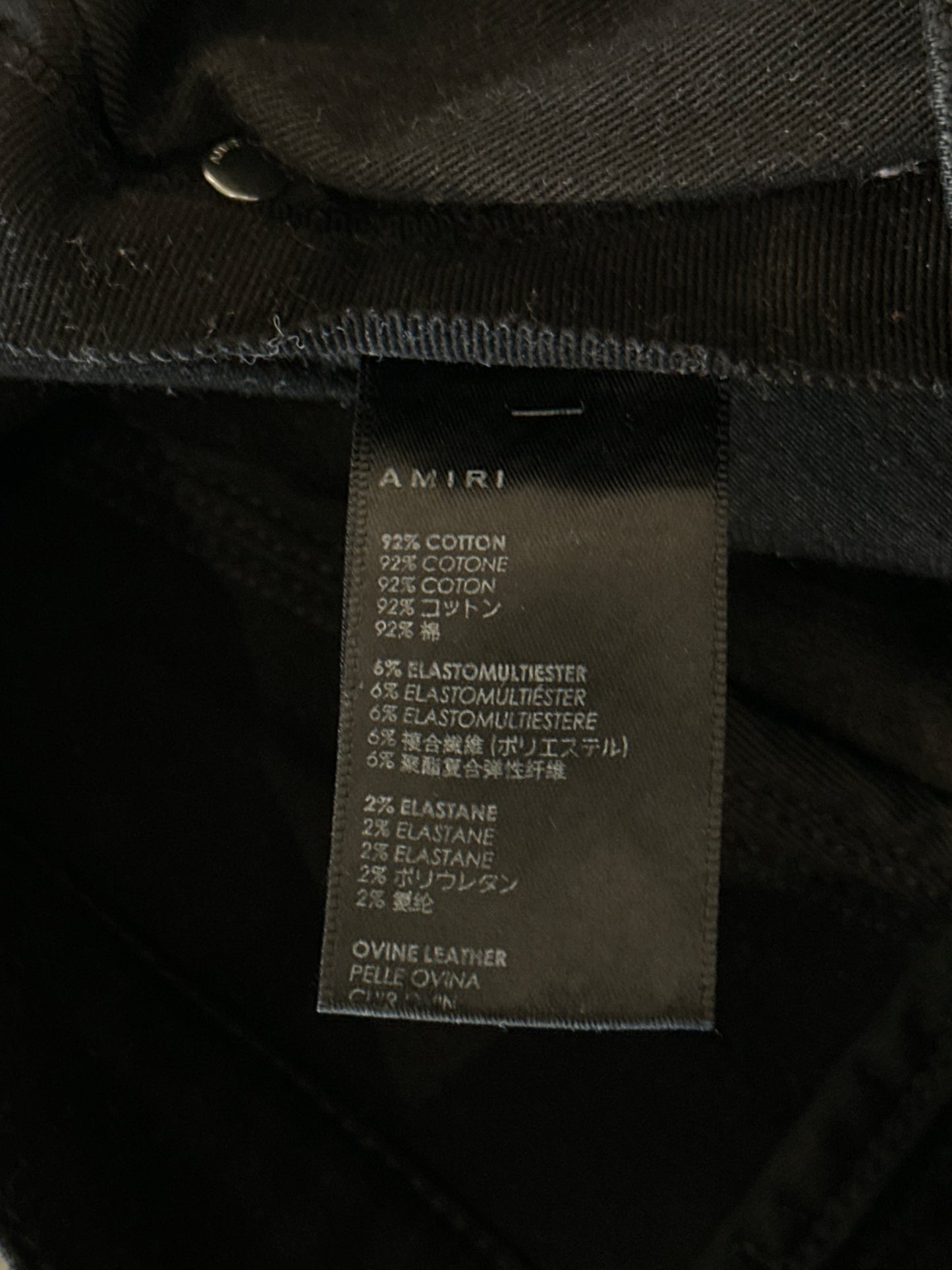 Amiri Black Distressed MX1 Jeans