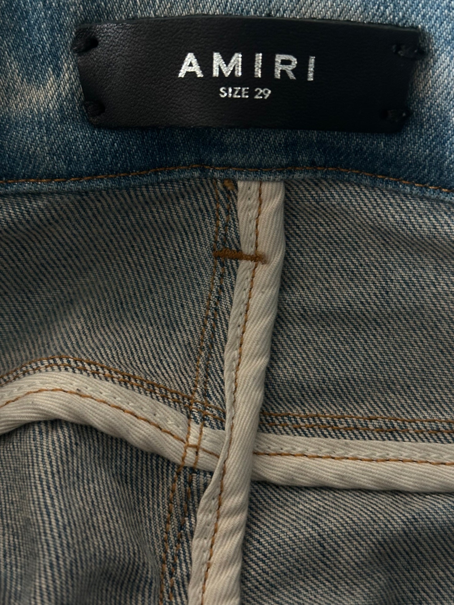 Amiri Clay Indigo & White MX1 Jeans